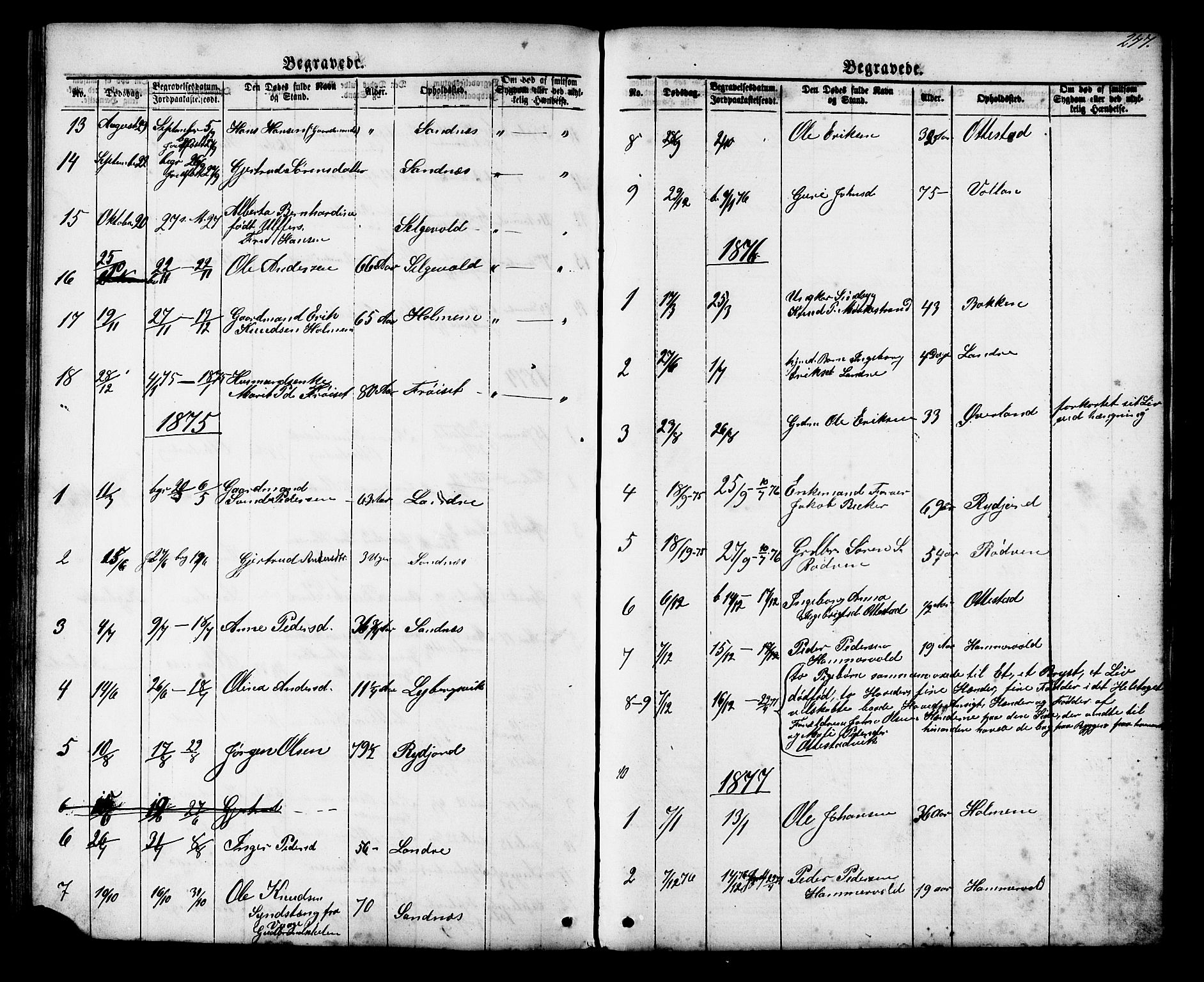 Ministerialprotokoller, klokkerbøker og fødselsregistre - Møre og Romsdal, SAT/A-1454/548/L0614: Parish register (copy) no. 548C02, 1867-1917, p. 247