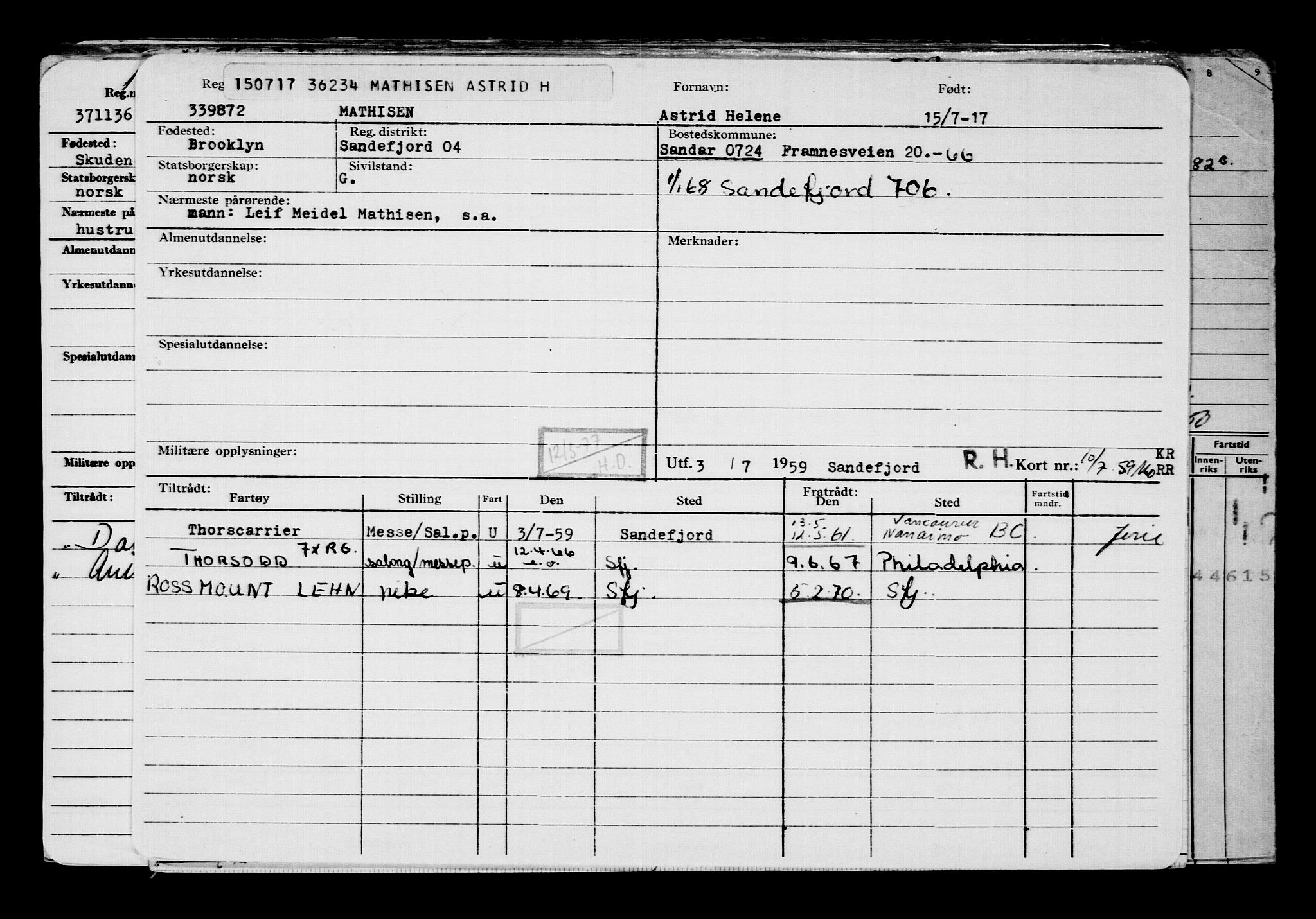 Direktoratet for sjømenn, AV/RA-S-3545/G/Gb/L0150: Hovedkort, 1917, p. 296