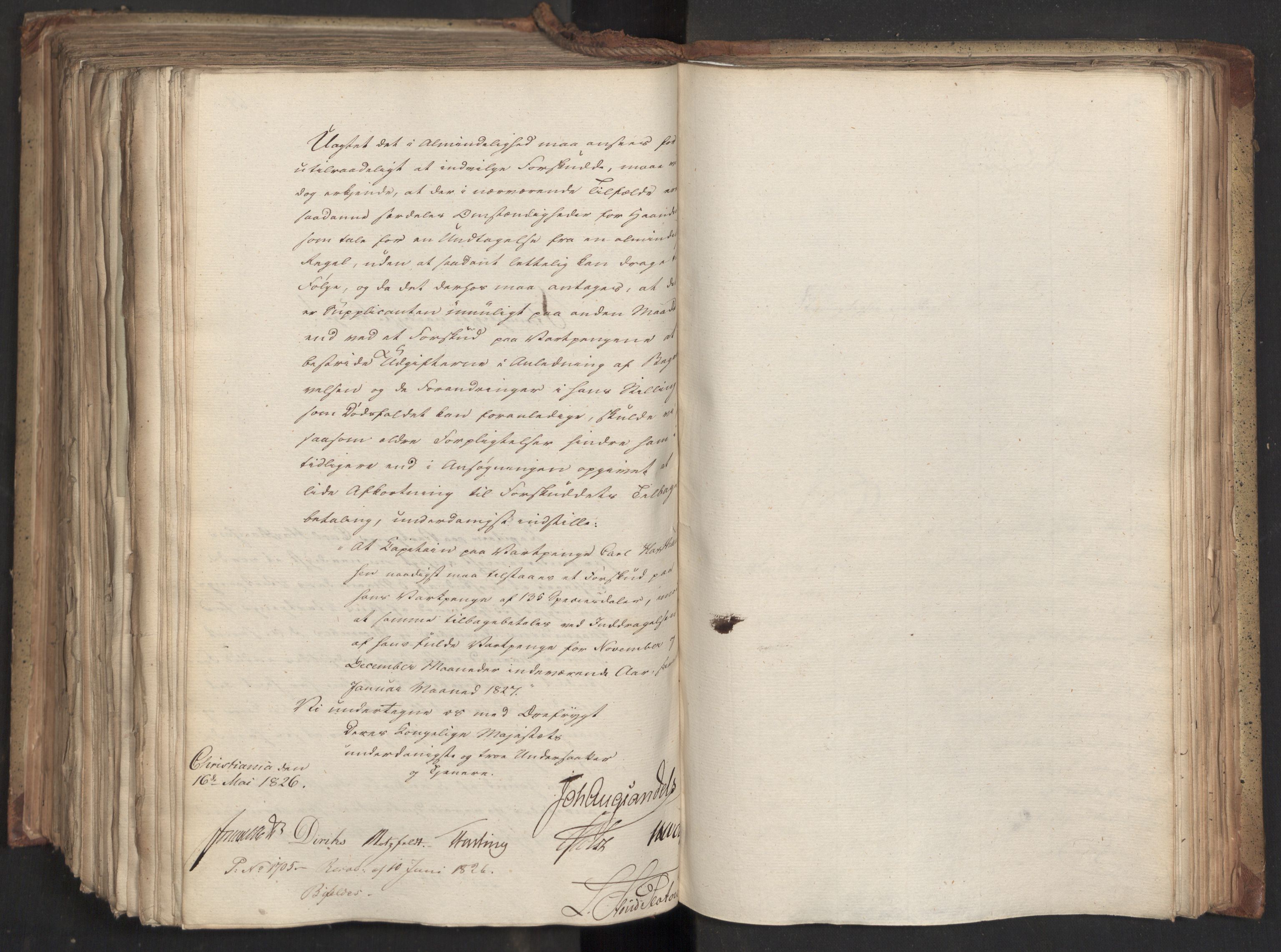 Statsrådsavdelingen i Stockholm, AV/RA-S-1003/D/Da/L0046: Regjeringsinnstillinger nr. 3308-3500, 1826, p. 427