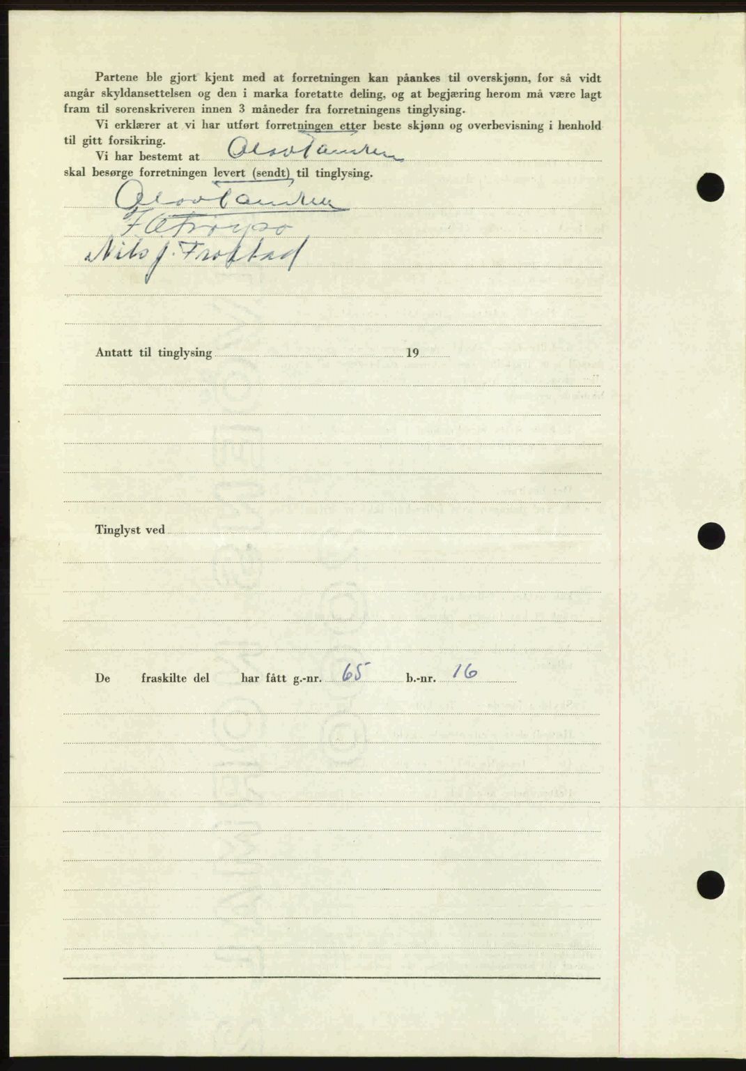 Romsdal sorenskriveri, AV/SAT-A-4149/1/2/2C: Mortgage book no. A27, 1948-1948, Diary no: : 2737/1948