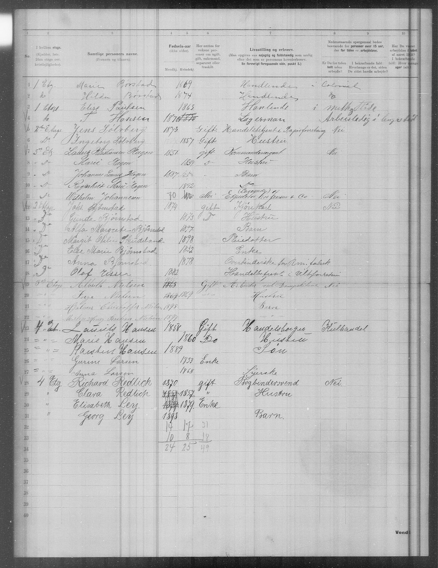 OBA, Municipal Census 1902 for Kristiania, 1902, p. 20926