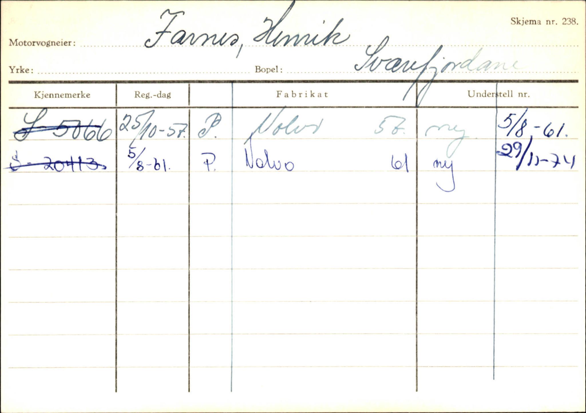 Statens vegvesen, Sogn og Fjordane vegkontor, AV/SAB-A-5301/4/F/L0132: Eigarregister Askvoll A-Å. Balestrand A-Å, 1945-1975, p. 1704