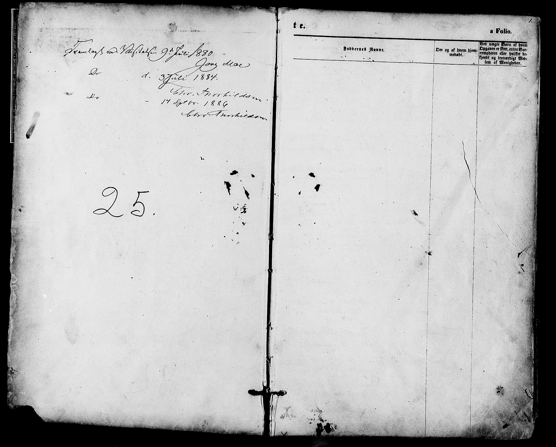 Bygland sokneprestkontor, AV/SAK-1111-0006/F/Fa/Fab/L0006: Parish register (official) no. A 6, 1873-1884, p. 1