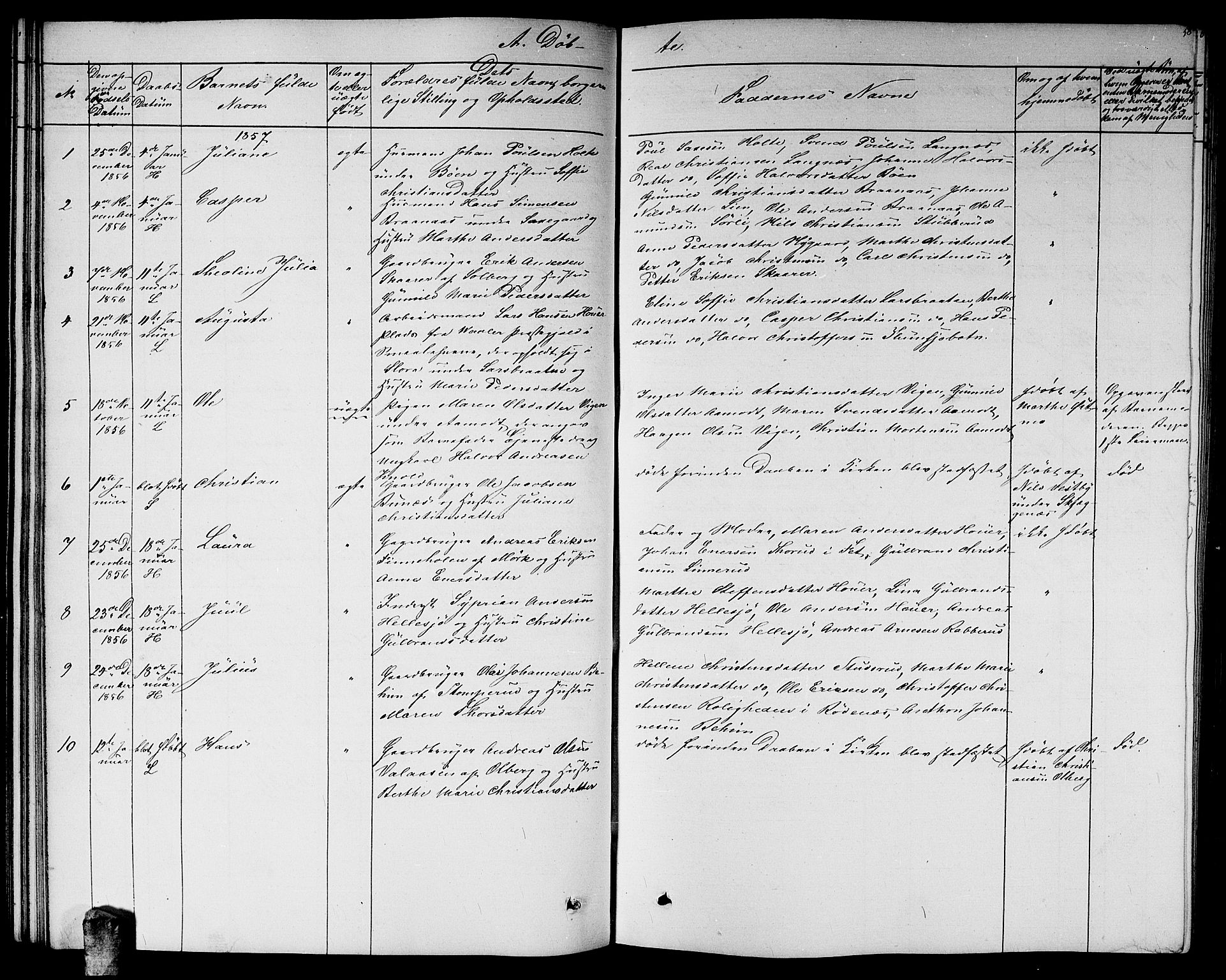 Høland prestekontor Kirkebøker, SAO/A-10346a/G/Ga/L0004: Parish register (copy) no. I 4, 1854-1862, p. 58