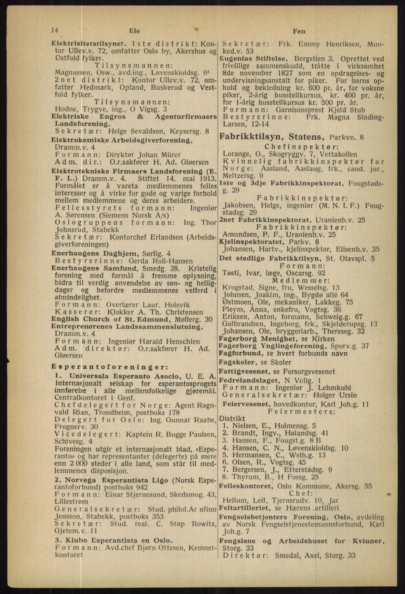 Kristiania/Oslo adressebok, PUBL/-, 1936, p. 14
