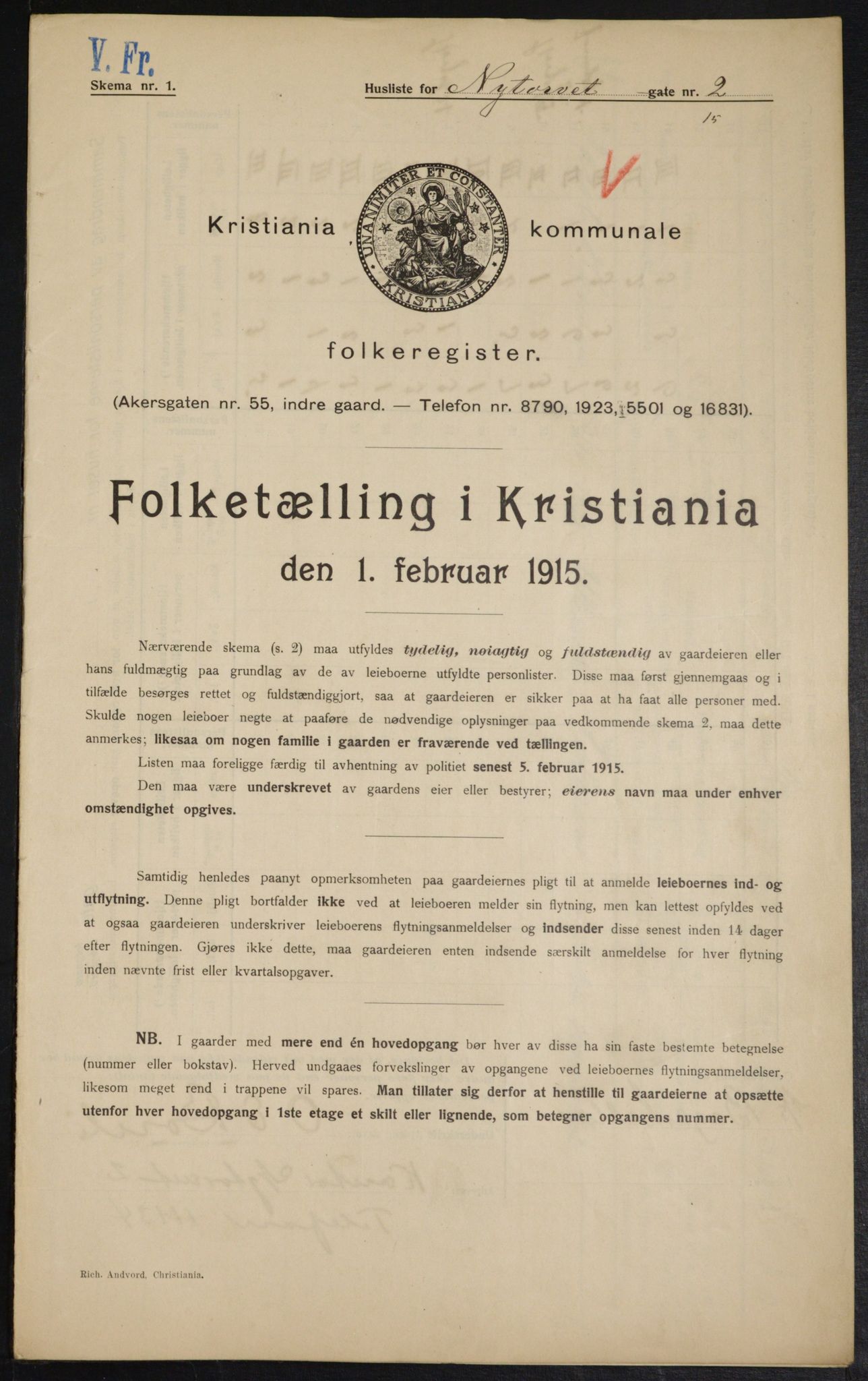 OBA, Municipal Census 1915 for Kristiania, 1915, p. 73428