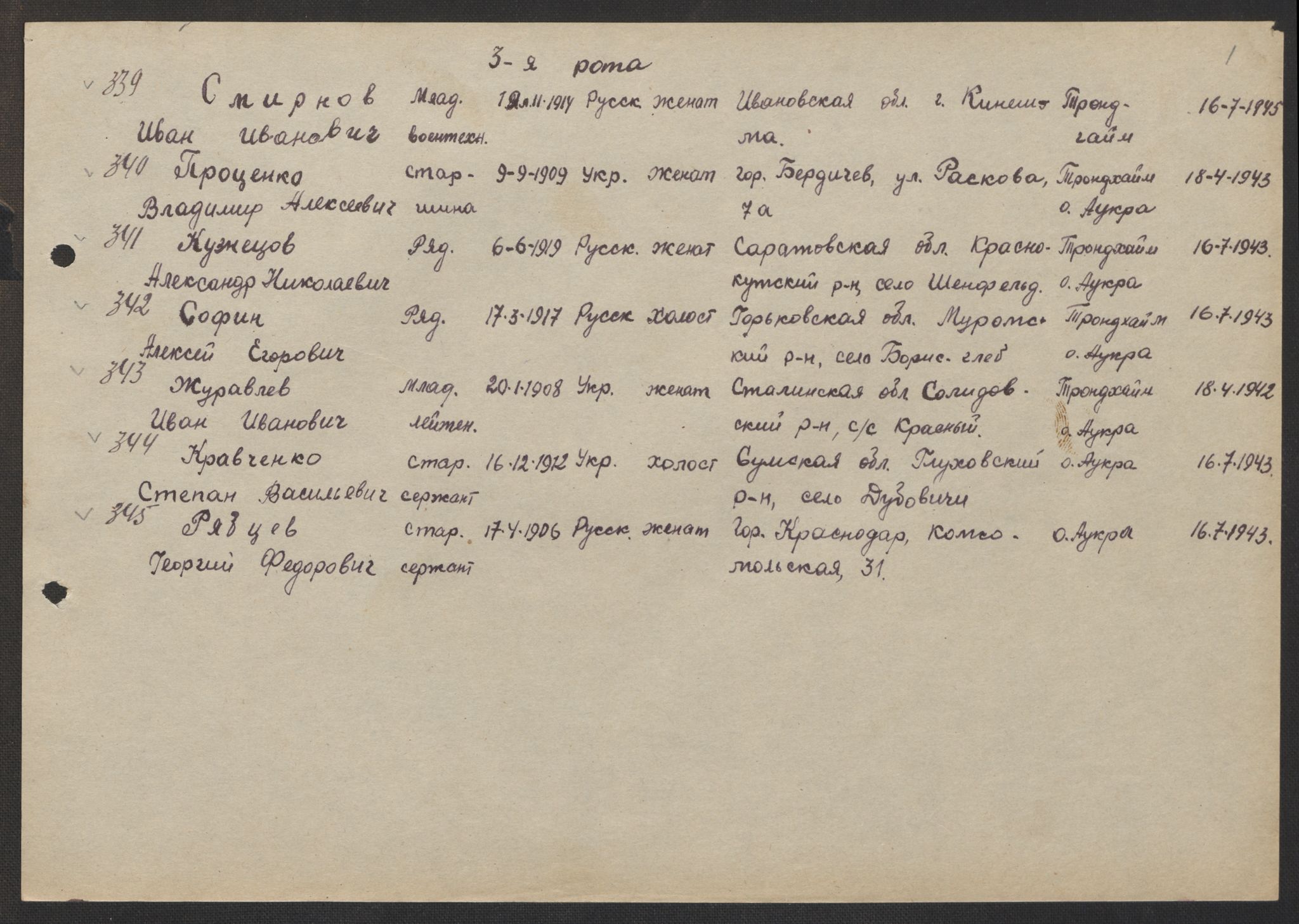 Flyktnings- og fangedirektoratet, Repatrieringskontoret, AV/RA-S-1681/D/Db/L0017: Displaced Persons (DPs) og sivile tyskere, 1945-1948, p. 163