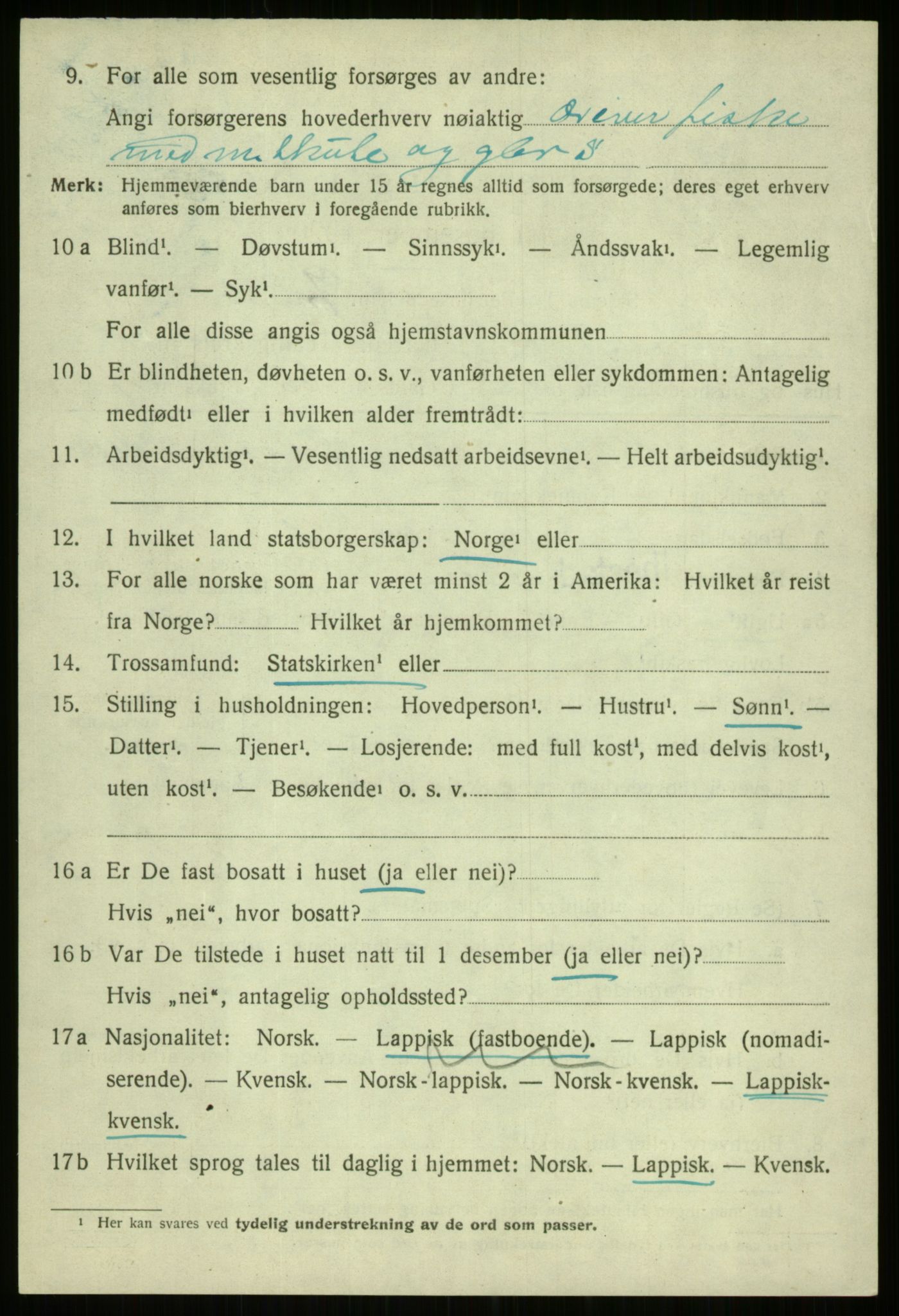 SATØ, 1920 census for Ibestad, 1920, p. 6452