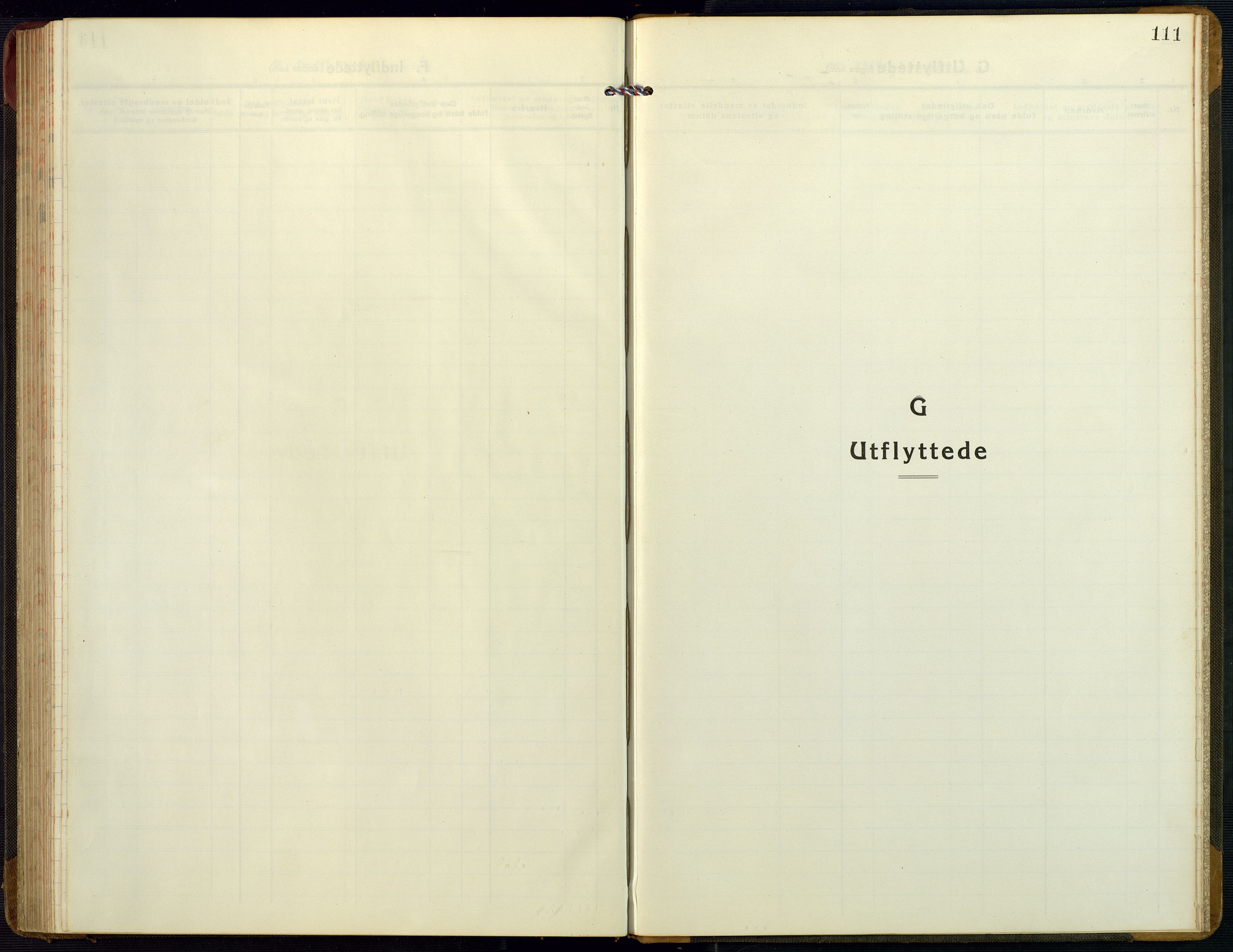 Bygland sokneprestkontor, SAK/1111-0006/F/Fb/Fbb/L0005: Parish register (copy) no. B 5, 1920-1955, p. 111