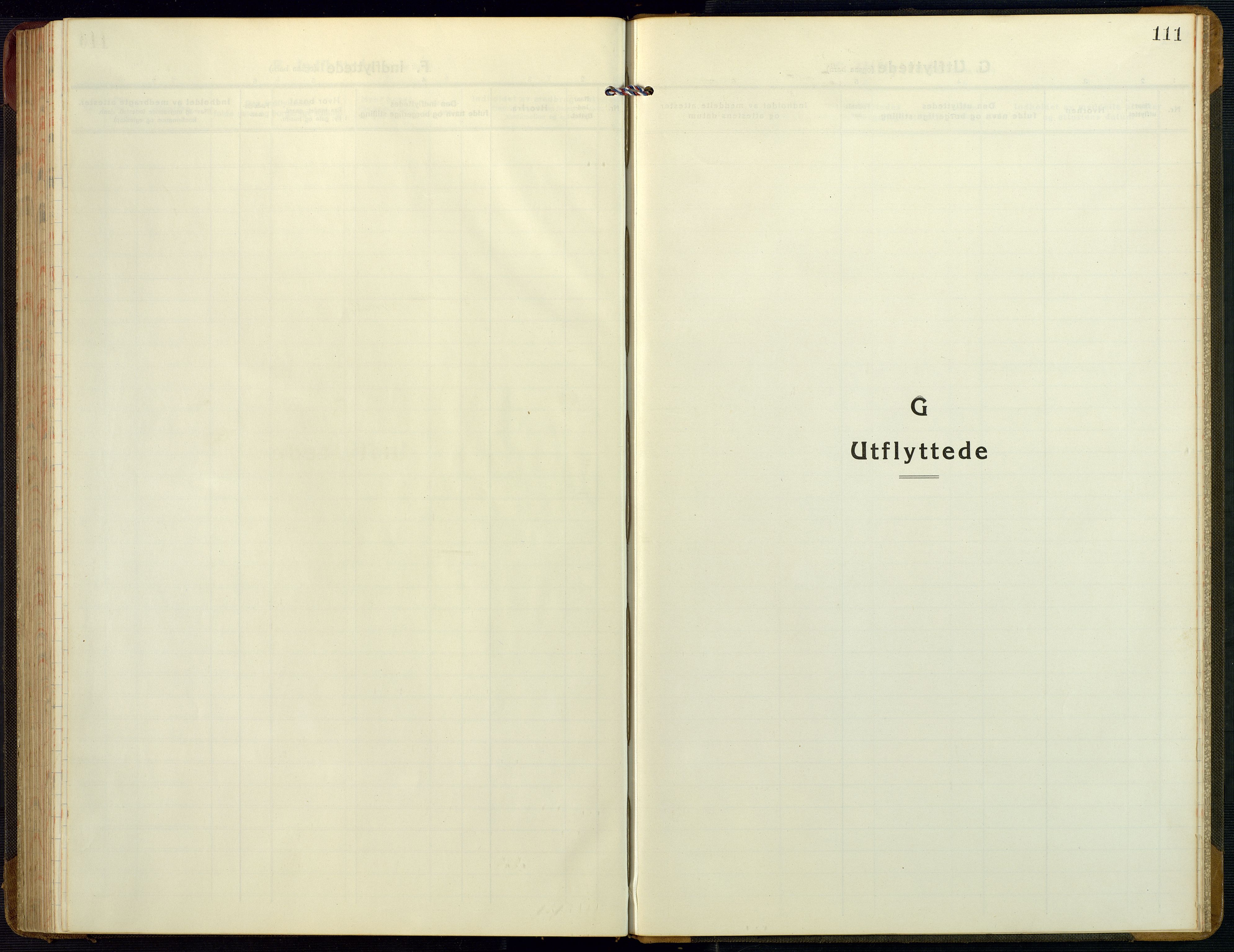 Bygland sokneprestkontor, AV/SAK-1111-0006/F/Fb/Fbb/L0005: Parish register (copy) no. B 5, 1920-1955, p. 111