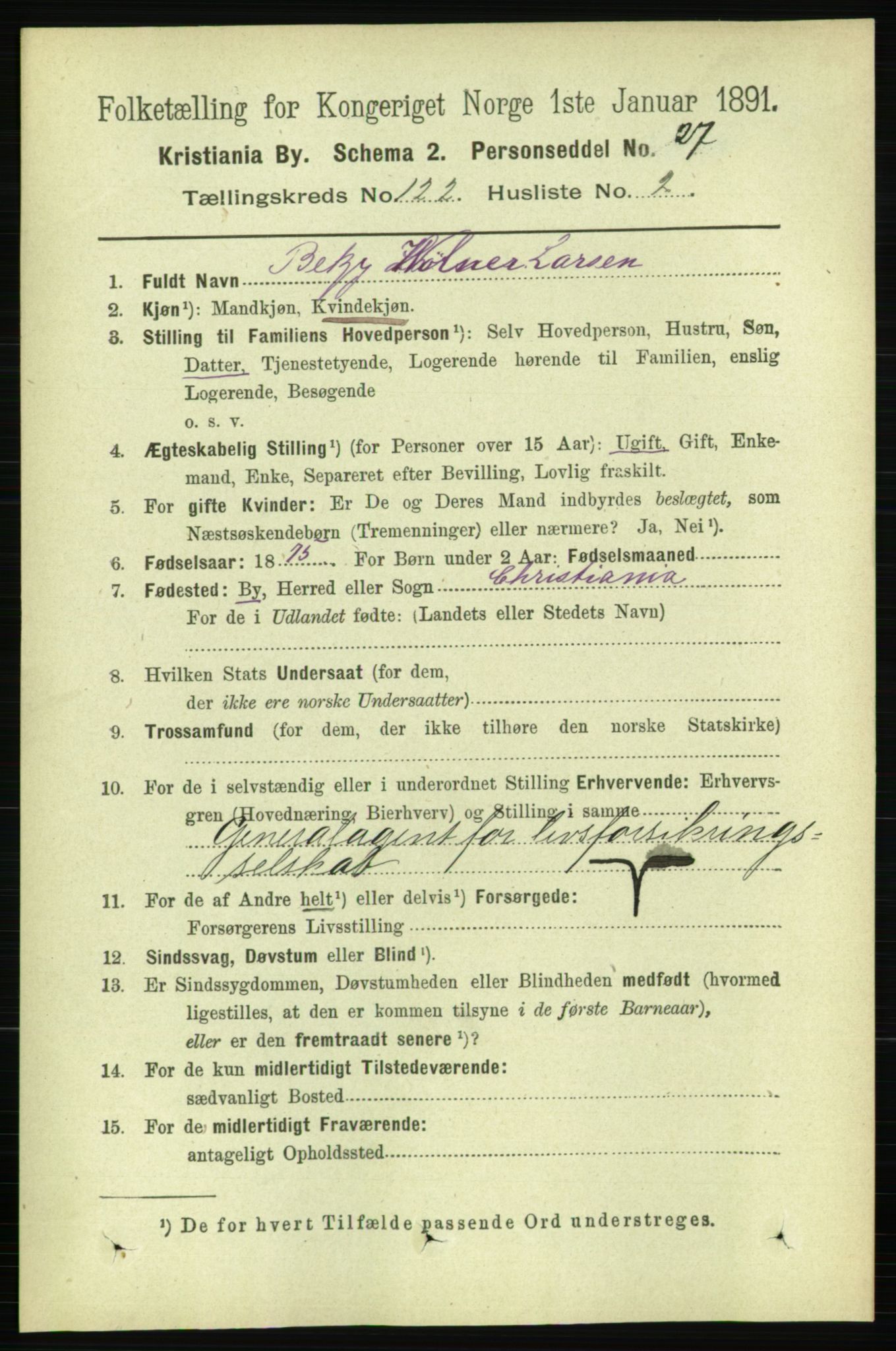 RA, 1891 census for 0301 Kristiania, 1891, p. 64677