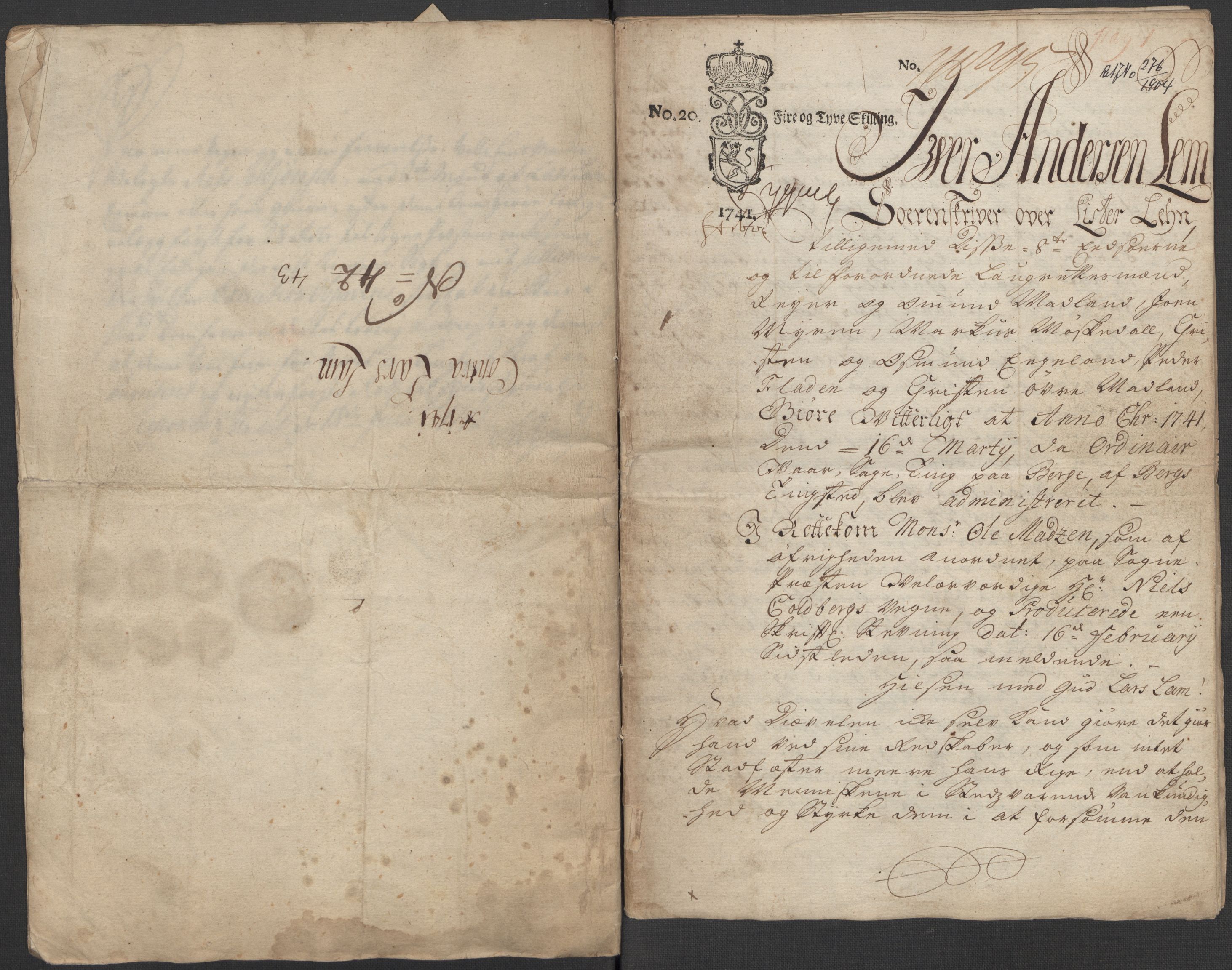 Riksarkivets diplomsamling, RA/EA-5965/F15/L0032: Prestearkiv Vest-Agder, 1652-1741, p. 70