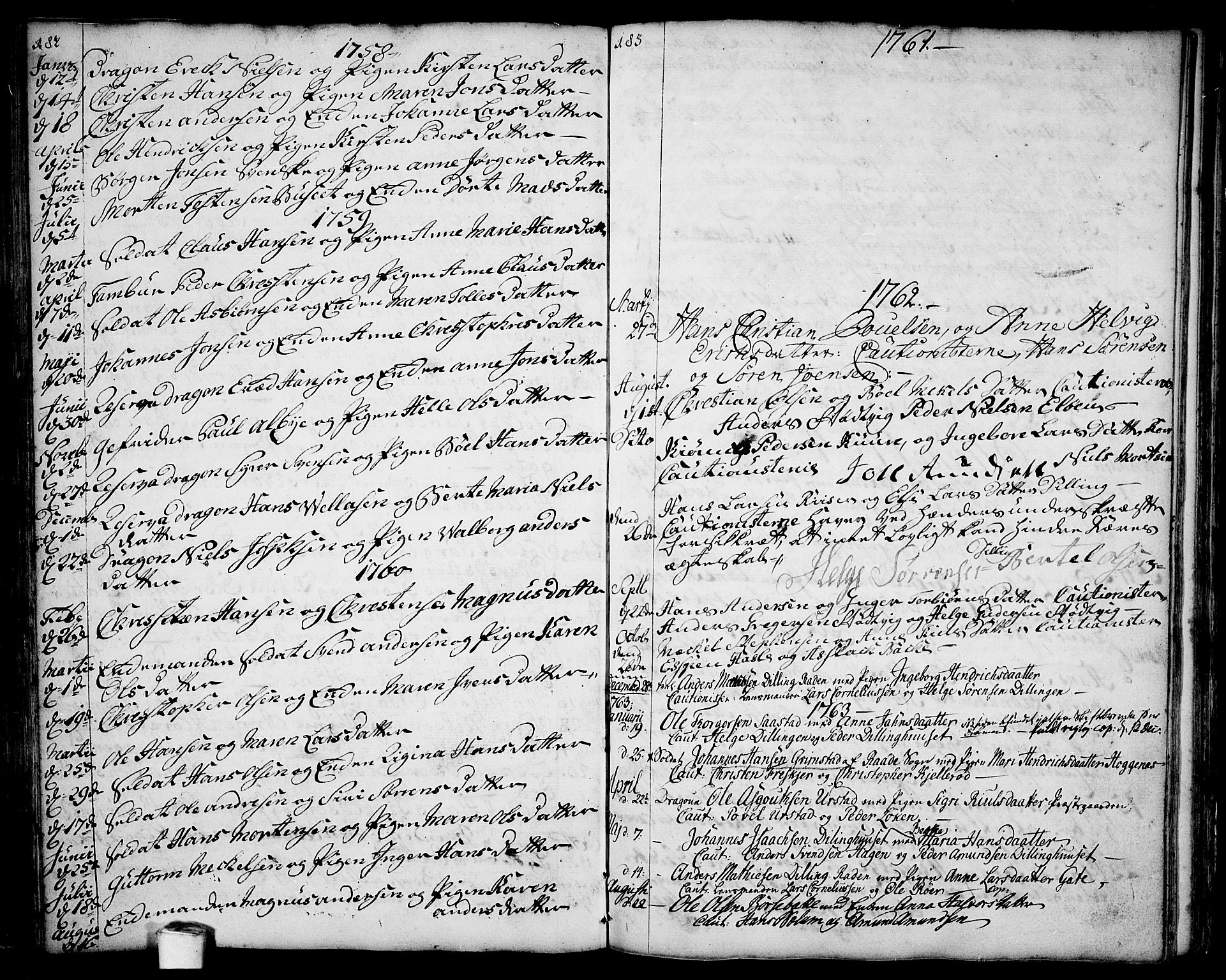 Rygge prestekontor Kirkebøker, SAO/A-10084b/F/Fa/L0001: Parish register (official) no. 1, 1725-1771, p. 182-183