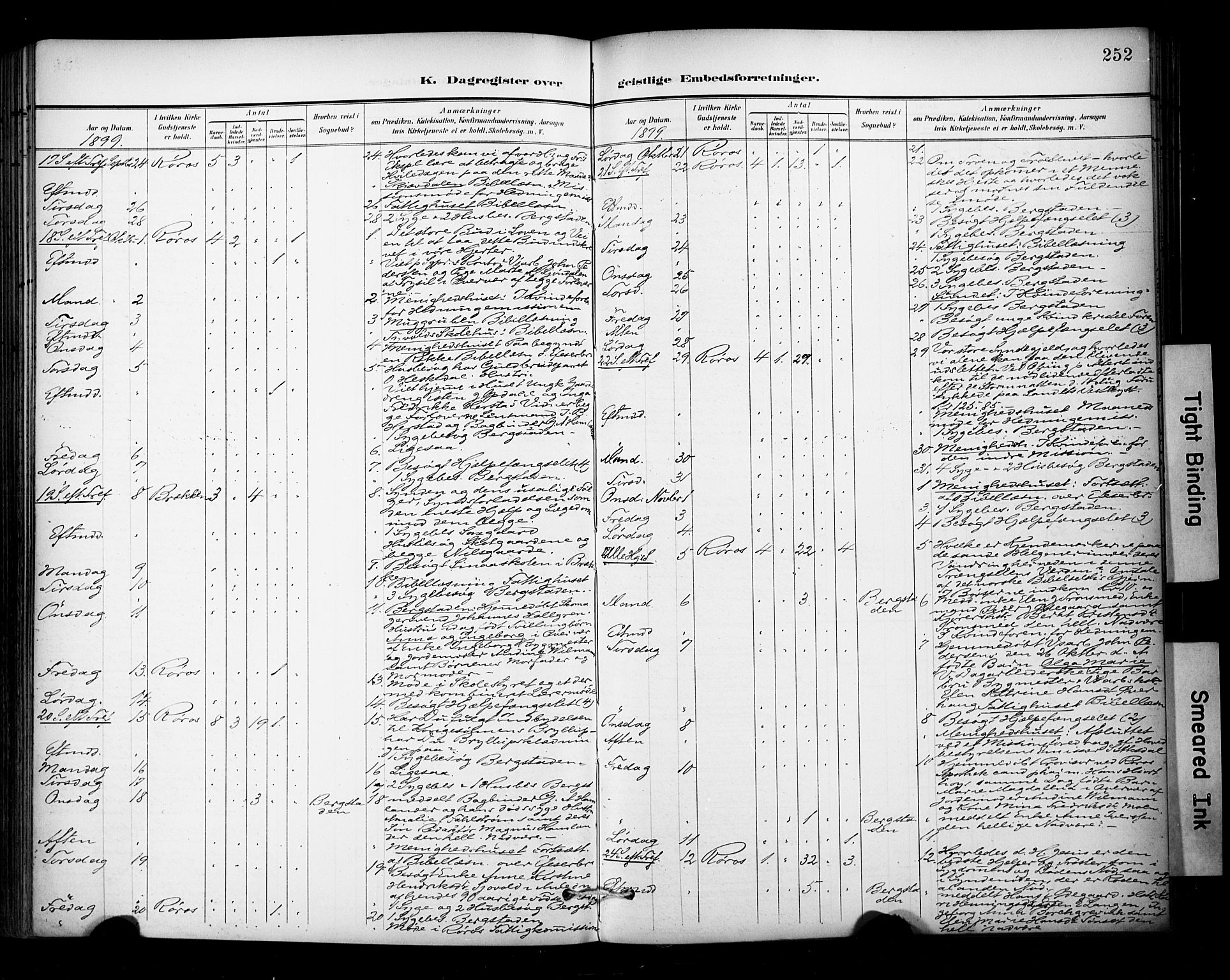 Ministerialprotokoller, klokkerbøker og fødselsregistre - Sør-Trøndelag, AV/SAT-A-1456/681/L0936: Parish register (official) no. 681A14, 1899-1908, p. 252