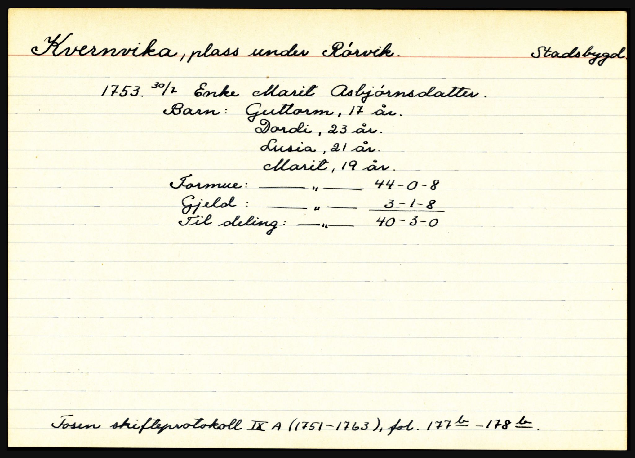 Fosen sorenskriveri, AV/SAT-A-1107/1/3, 1681-1823, p. 3551