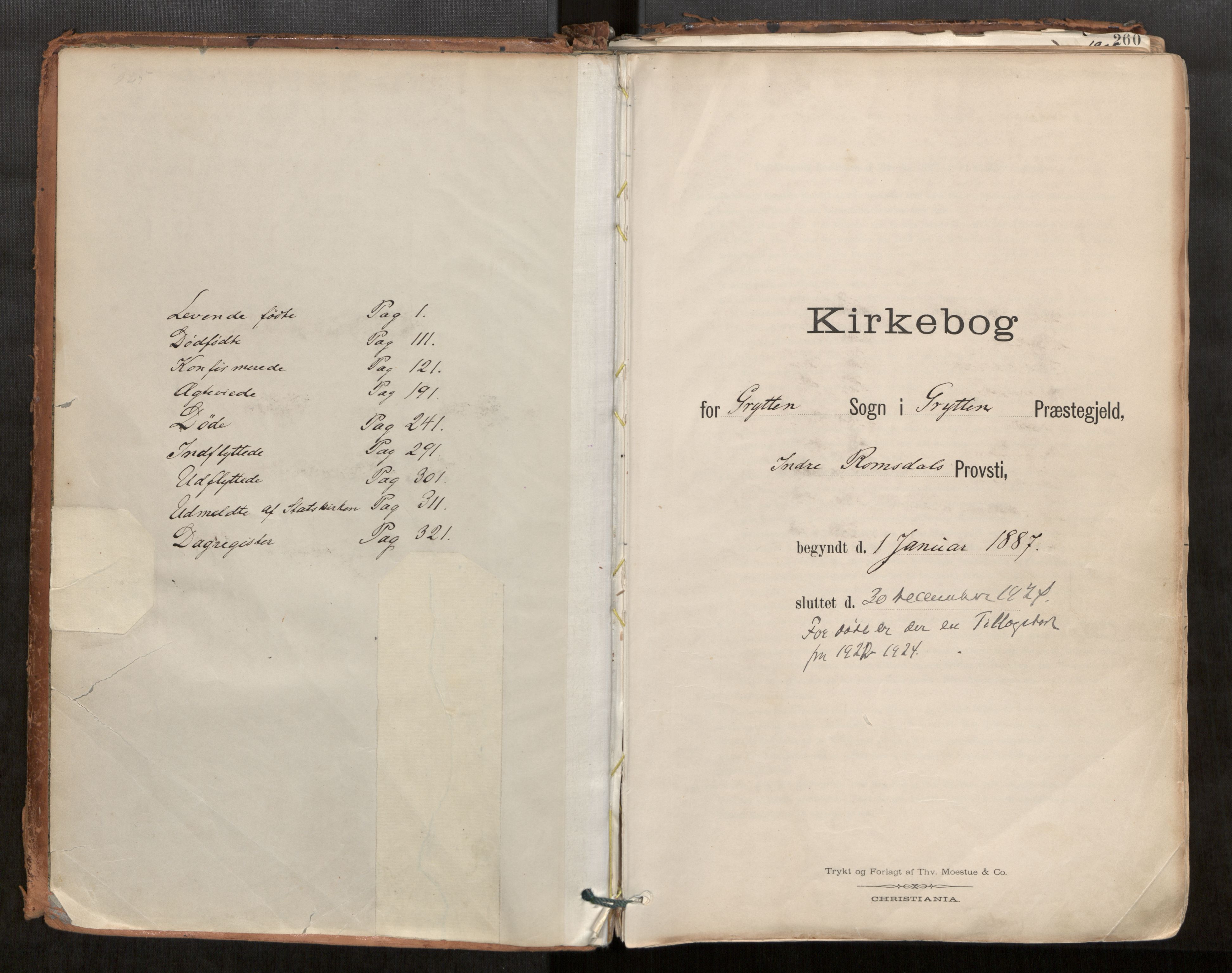 Ministerialprotokoller, klokkerbøker og fødselsregistre - Møre og Romsdal, AV/SAT-A-1454/544/L0585: Parish register (official) no. 544A06, 1887-1924