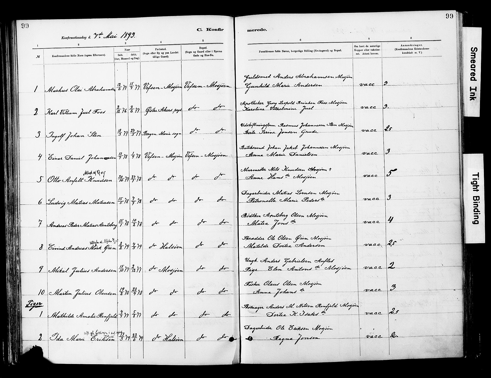 Ministerialprotokoller, klokkerbøker og fødselsregistre - Nordland, SAT/A-1459/820/L0296: Parish register (official) no. 820A17, 1880-1903, p. 99