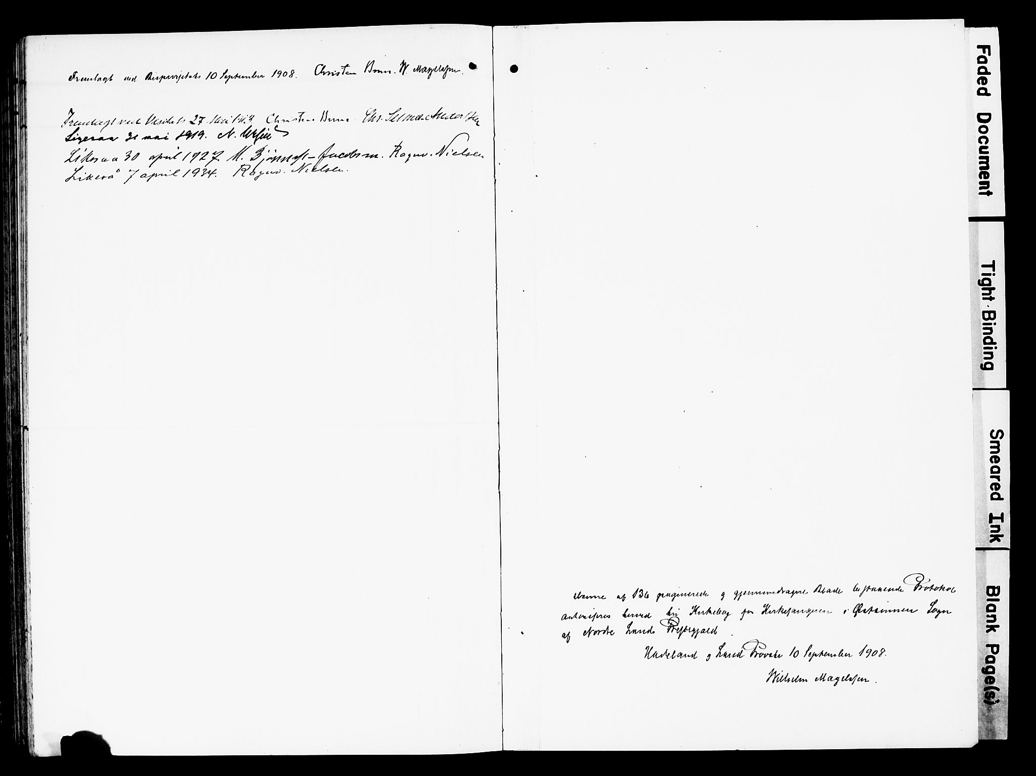 Nordre Land prestekontor, SAH/PREST-124/H/Ha/Hab/L0001: Parish register (copy) no. 1, 1908-1931