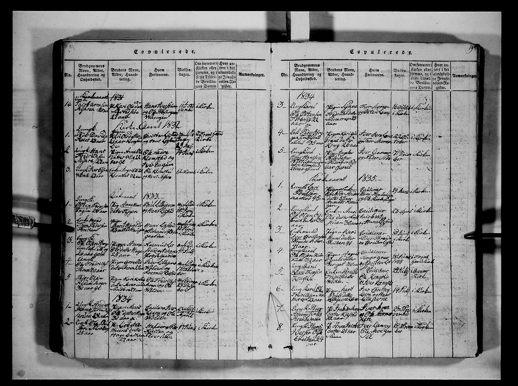 Fron prestekontor, SAH/PREST-078/H/Ha/Hab/L0002: Parish register (copy) no. 2, 1816-1850, p. 198