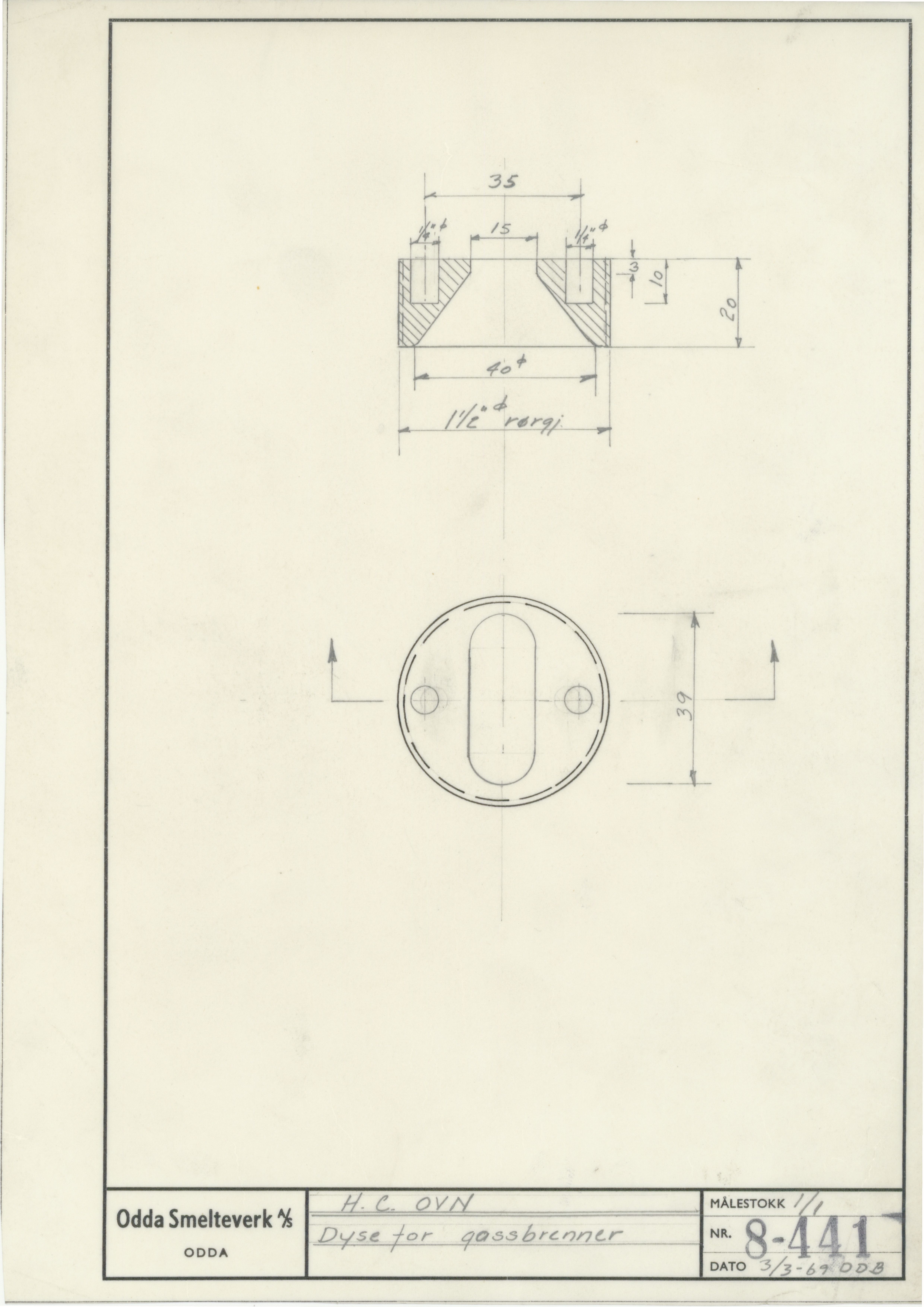 Odda smelteverk AS, KRAM/A-0157.1/T/Td/L0008: Gruppe 8. Kalkovner, 1939-1999, p. 667