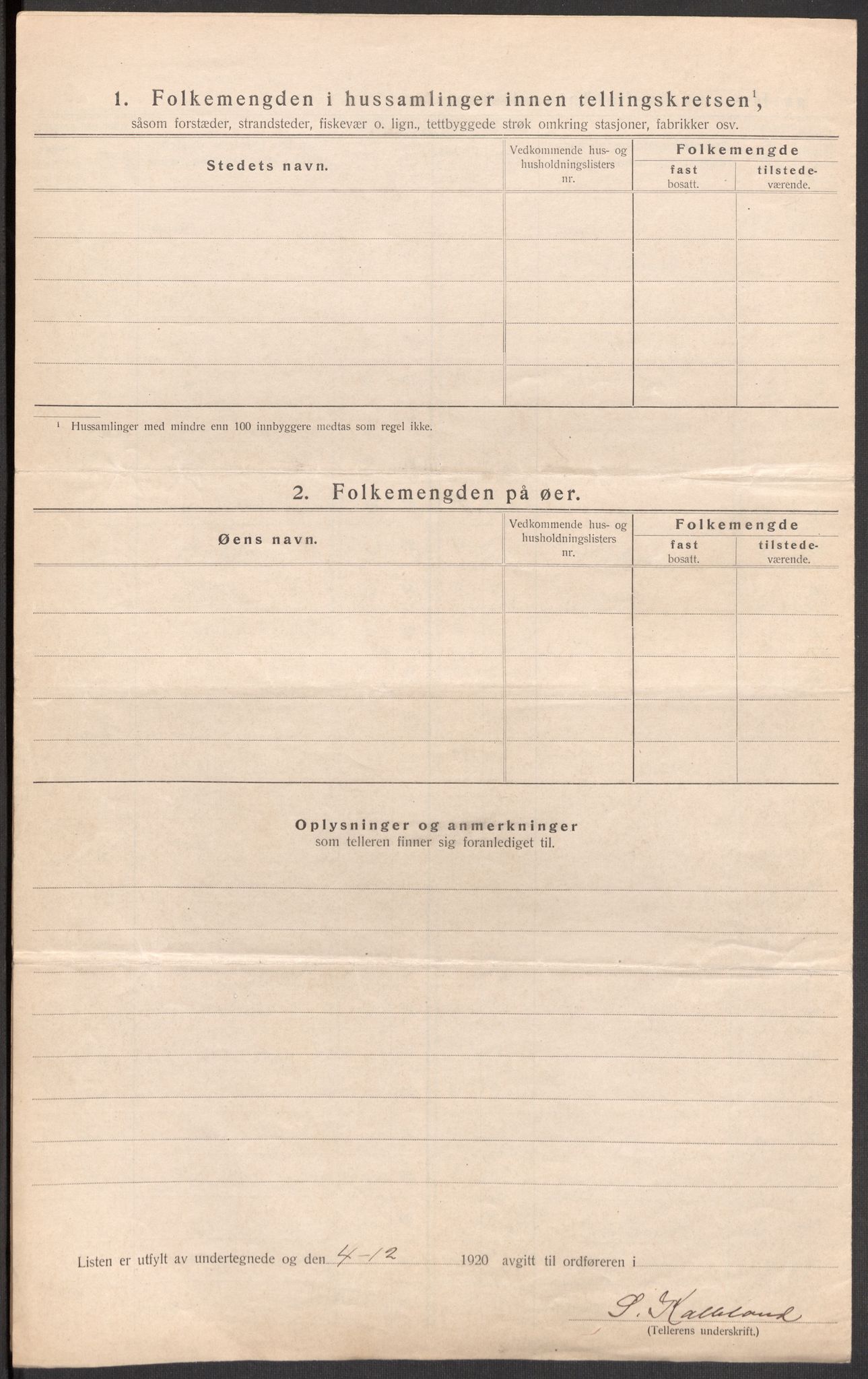 SAST, 1920 census for Skåre, 1920, p. 19