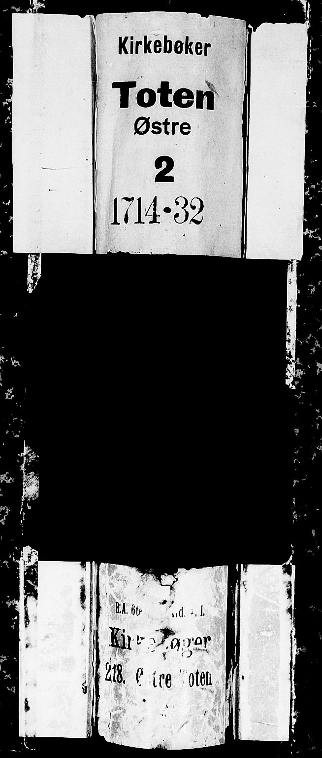 Toten prestekontor, SAH/PREST-102/H/Ha/Haa/L0002: Parish register (official) no. 2, 1714-1732
