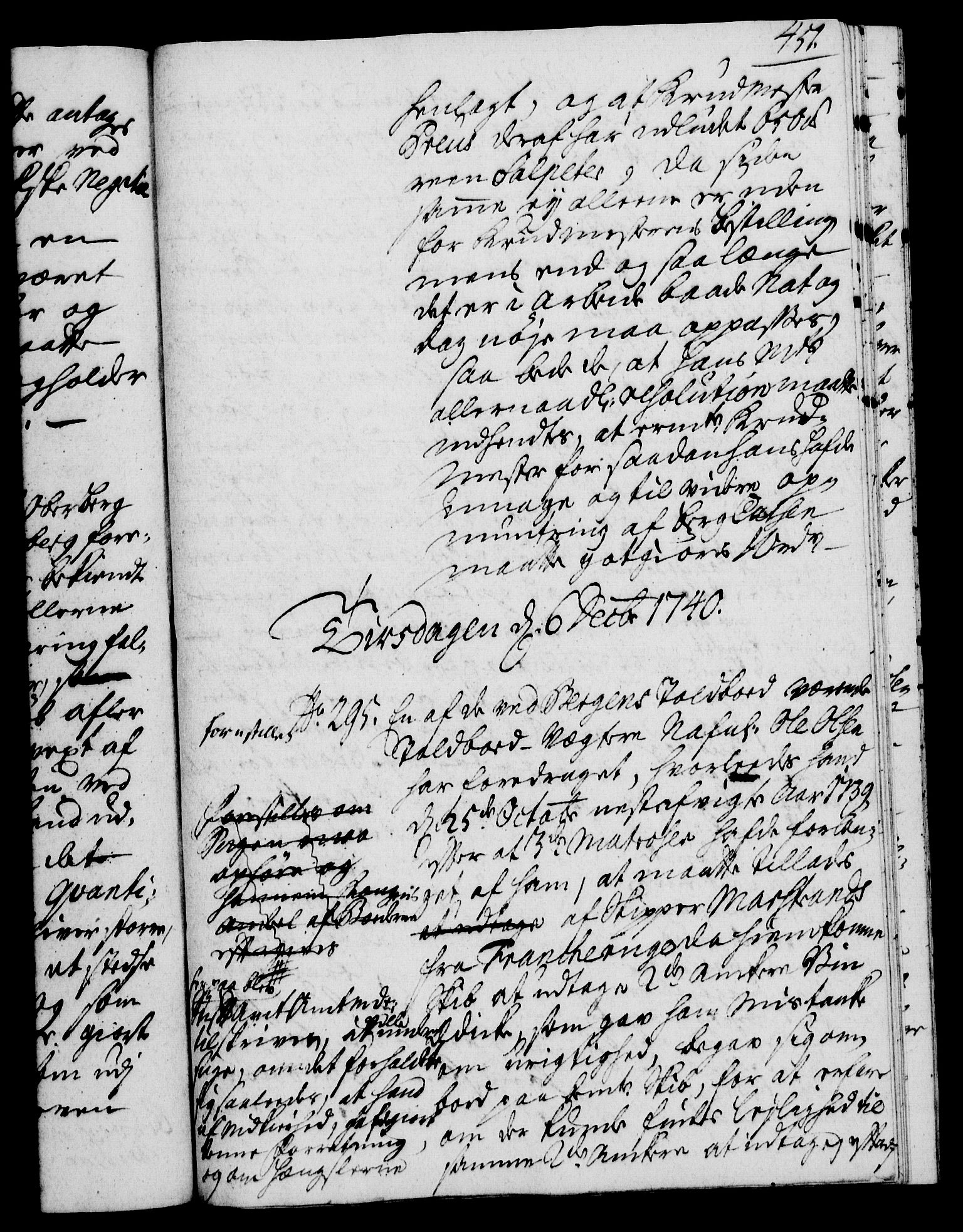 Rentekammeret, Kammerkanselliet, RA/EA-3111/G/Gh/Gha/L0022: Norsk ekstraktmemorialprotokoll (merket RK 53.67), 1739-1741, p. 451