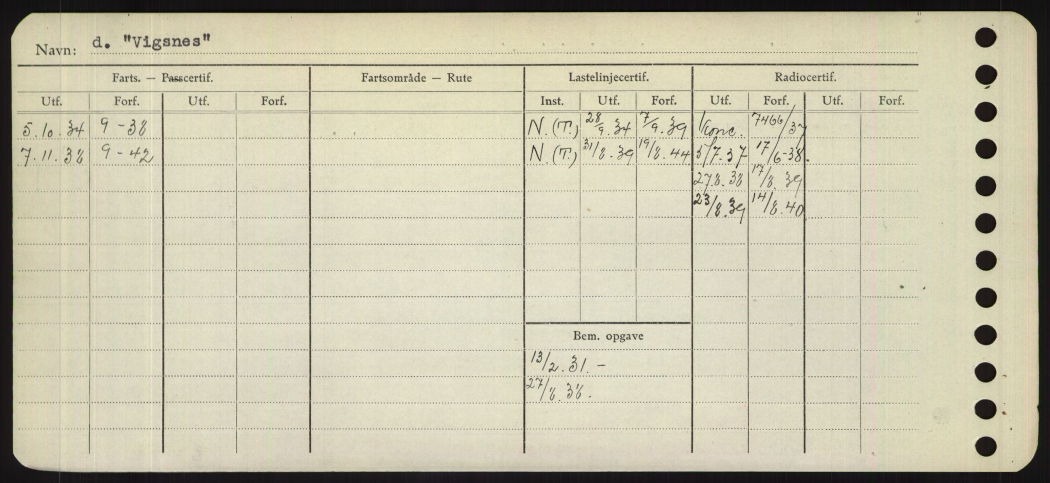 Sjøfartsdirektoratet med forløpere, Skipsmålingen, RA/S-1627/H/Hd/L0041: Fartøy, Vi-Ås, p. 86