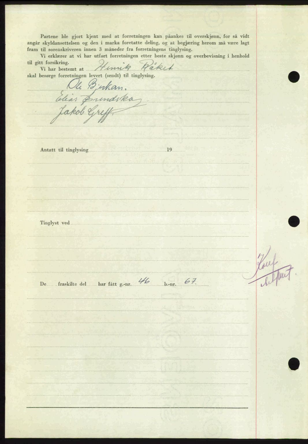 Nordmøre sorenskriveri, AV/SAT-A-4132/1/2/2Ca: Mortgage book no. A115, 1950-1950, Diary no: : 2424/1950