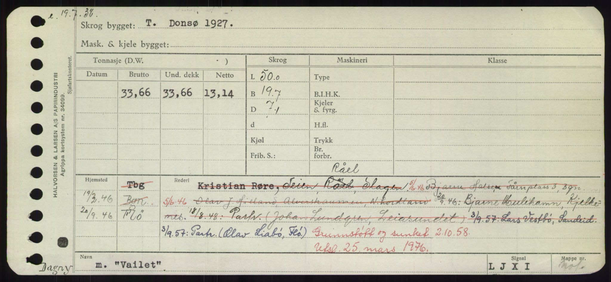 Sjøfartsdirektoratet med forløpere, Skipsmålingen, RA/S-1627/H/Hd/L0040: Fartøy, U-Ve, p. 209