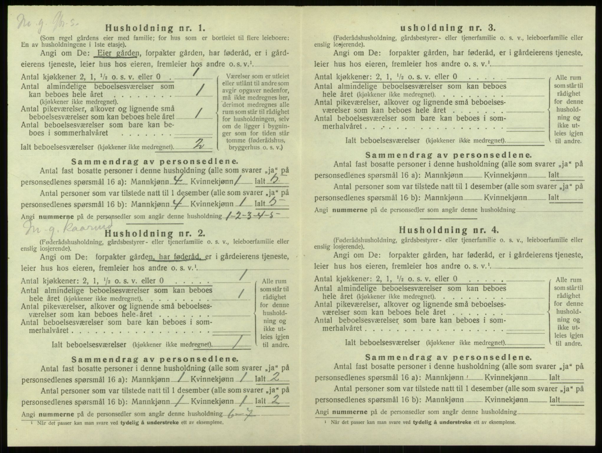 SAB, 1920 census for Alversund, 1920, p. 432