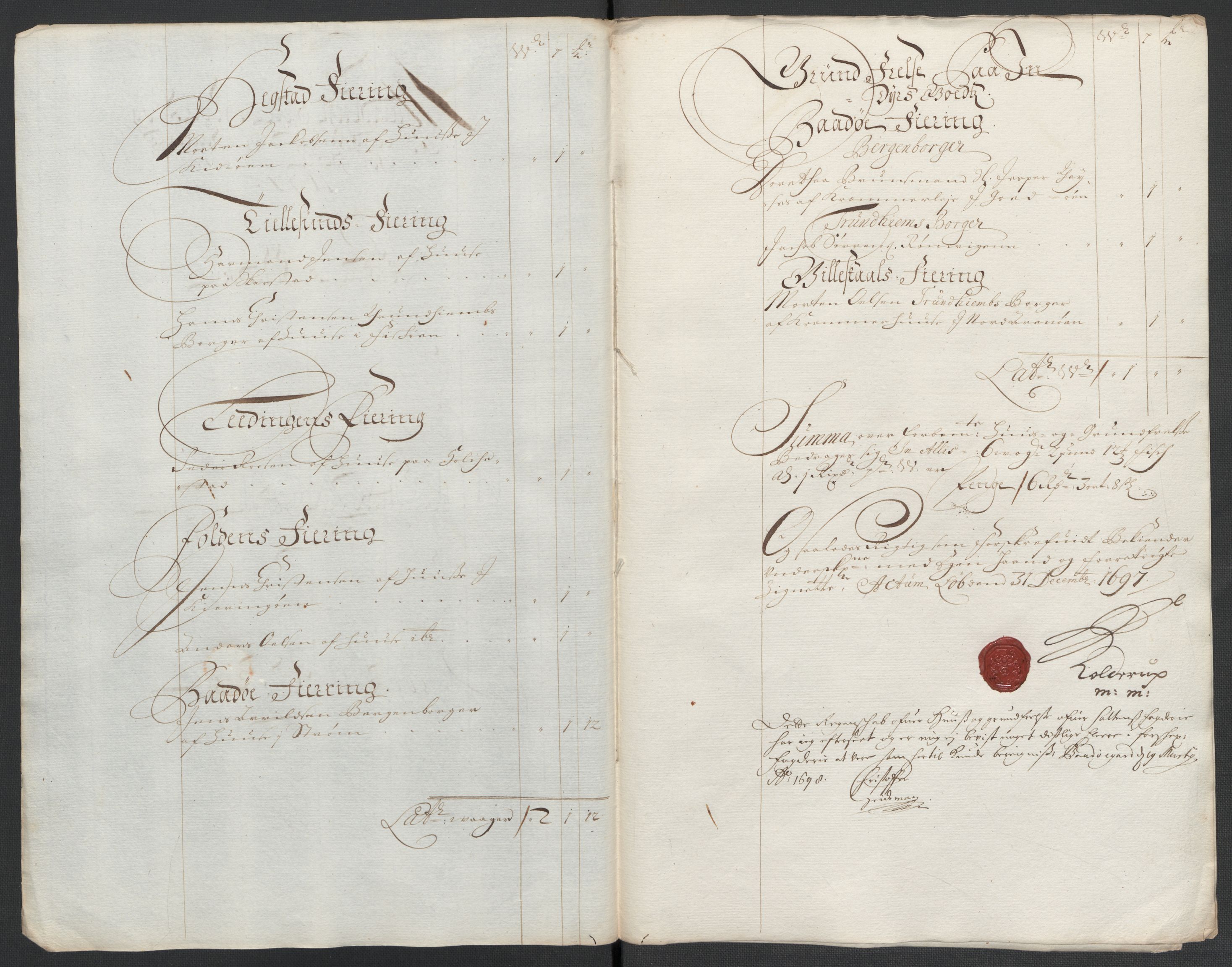 Rentekammeret inntil 1814, Reviderte regnskaper, Fogderegnskap, RA/EA-4092/R66/L4579: Fogderegnskap Salten, 1697-1700, p. 107
