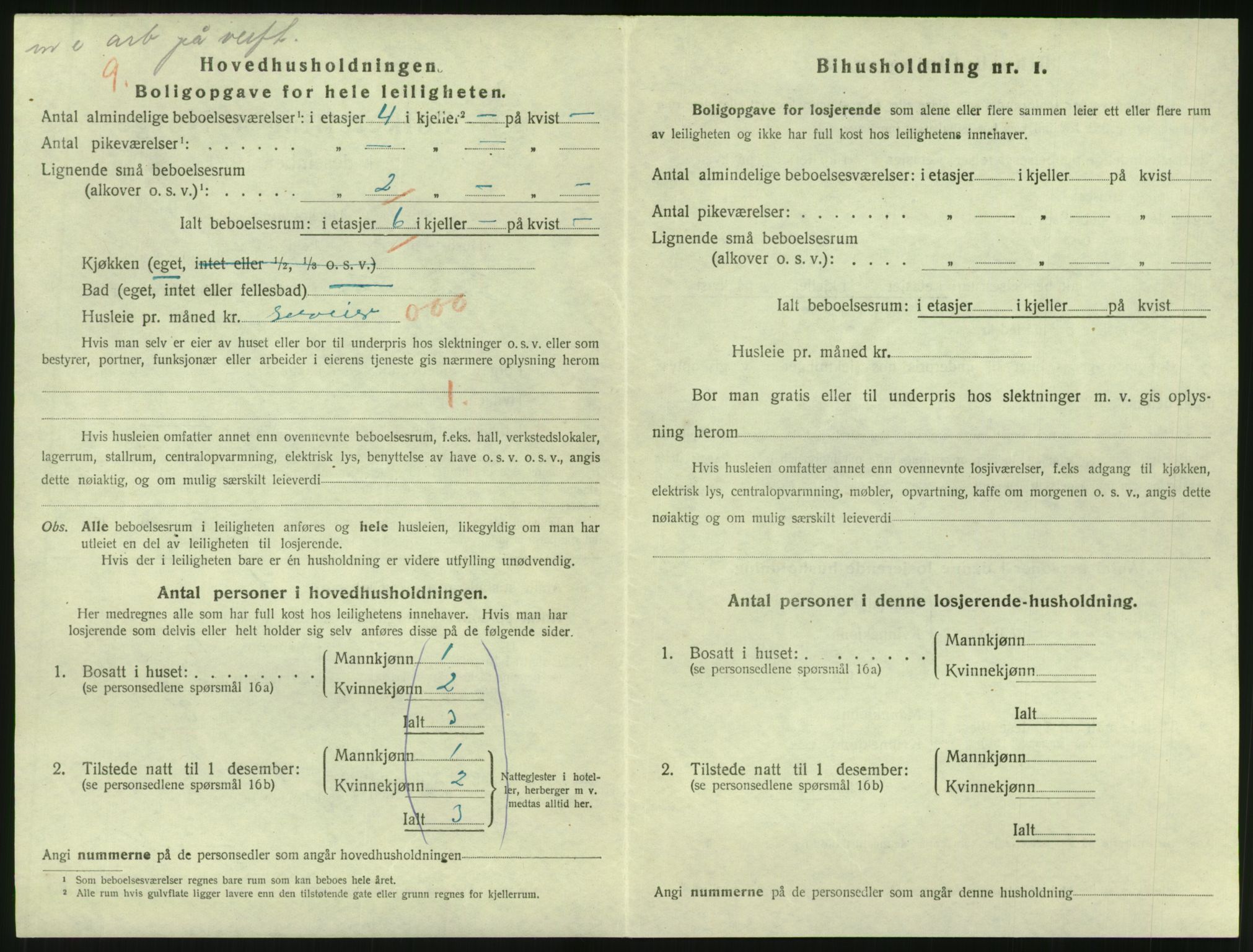 SAK, 1920 census for Grimstad, 1920, p. 1036