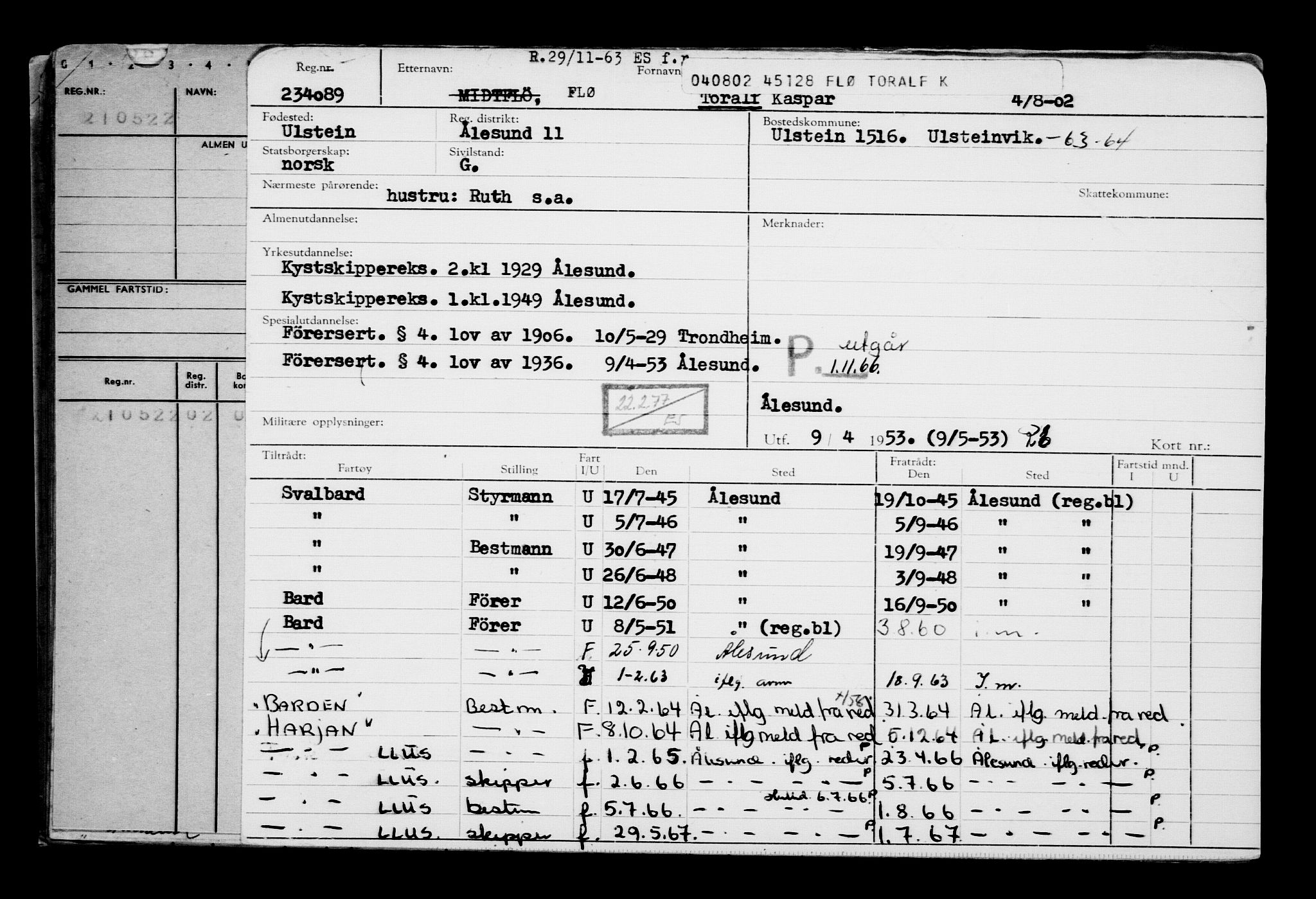 Direktoratet for sjømenn, RA/S-3545/G/Gb/L0045: Hovedkort, 1902, p. 305