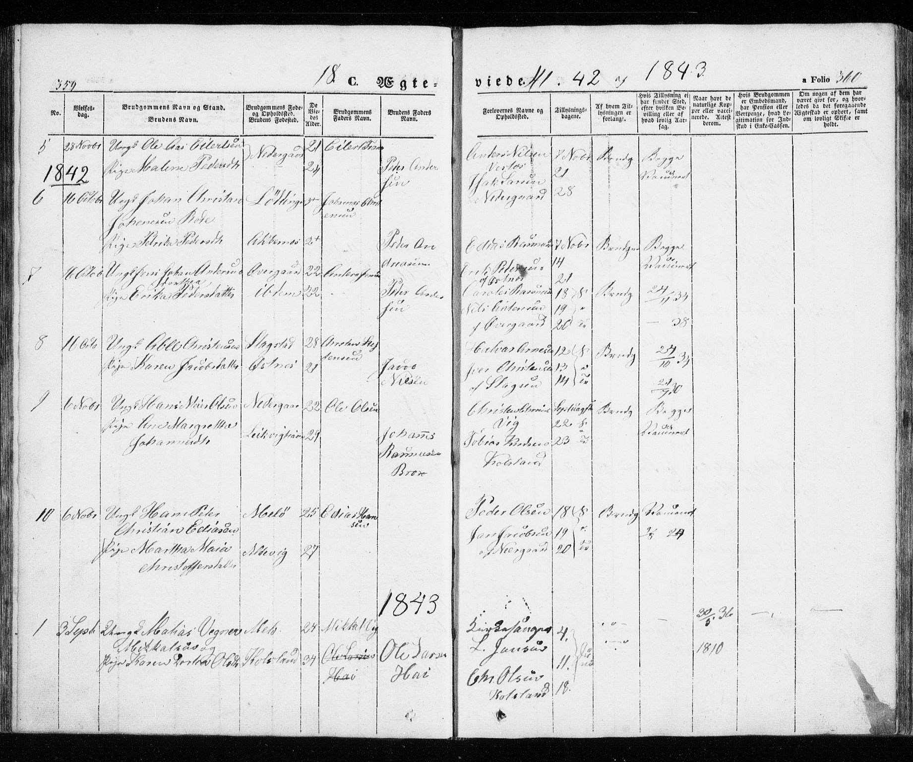 Trondenes sokneprestkontor, SATØ/S-1319/H/Ha/L0010kirke: Parish register (official) no. 10, 1840-1865, p. 359-360