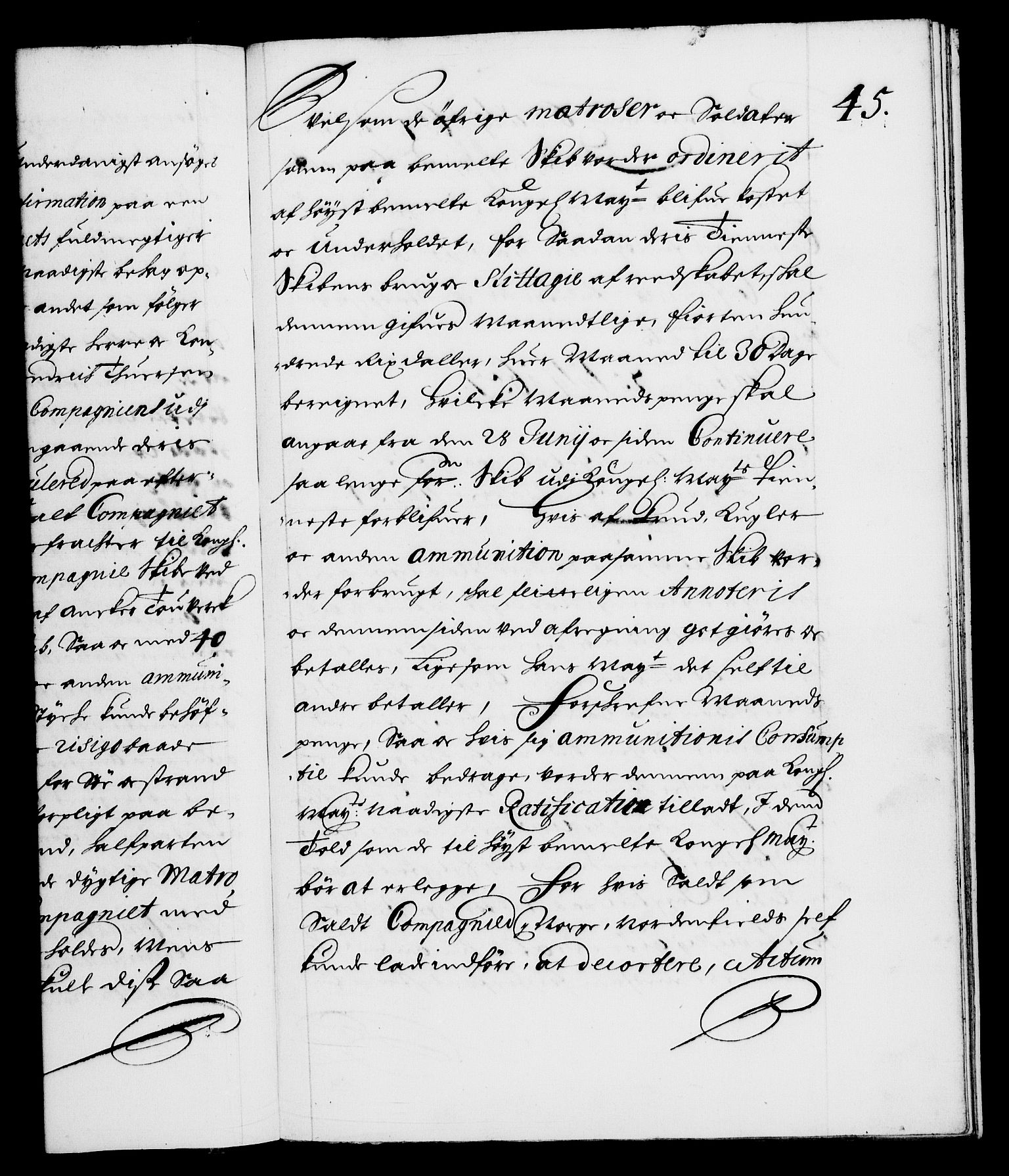 Danske Kanselli 1572-1799, RA/EA-3023/F/Fc/Fca/Fcaa/L0009: Norske registre (mikrofilm), 1657-1660, p. 45a