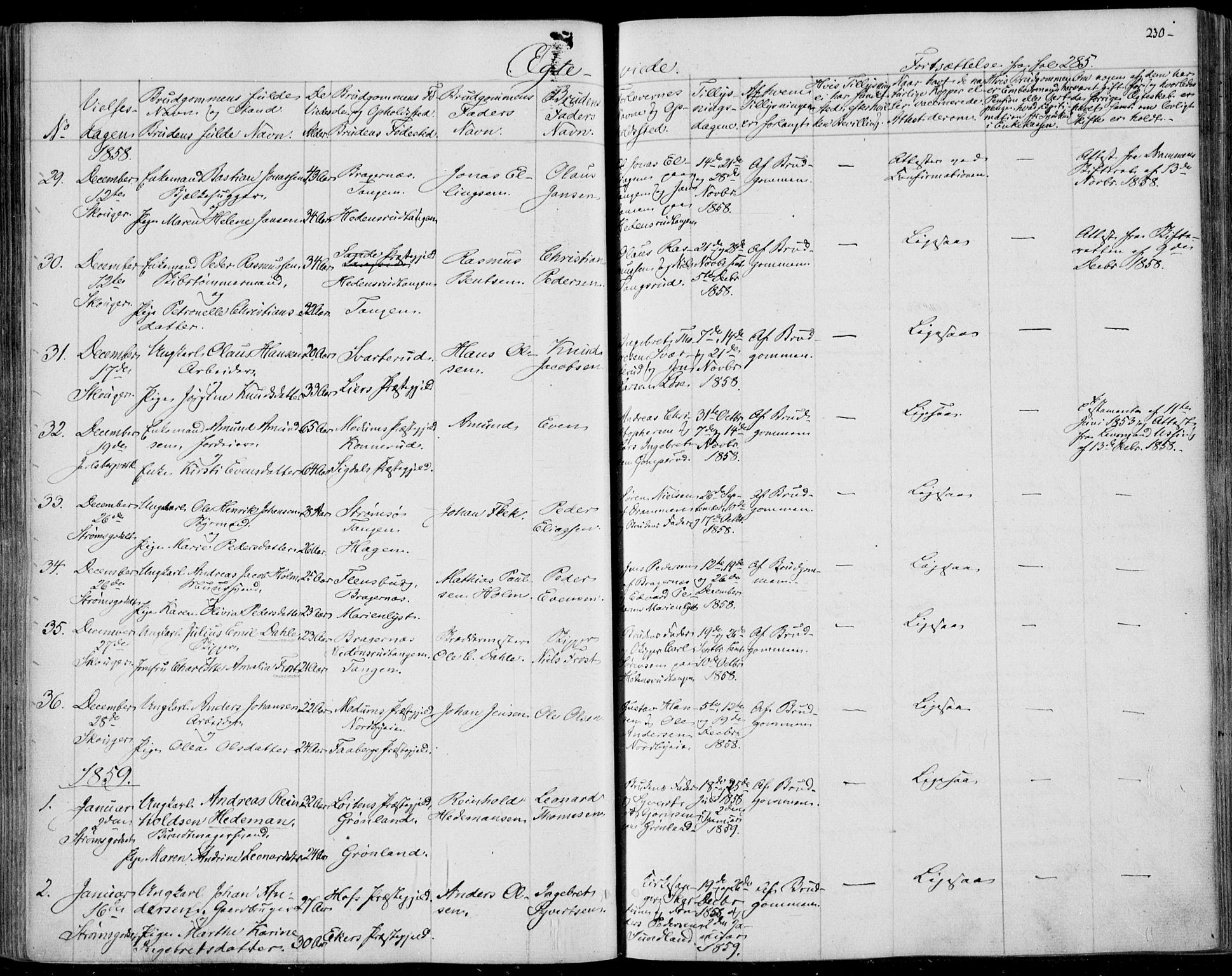 Skoger kirkebøker, SAKO/A-59/F/Fa/L0003: Parish register (official) no. I 3, 1842-1861, p. 230