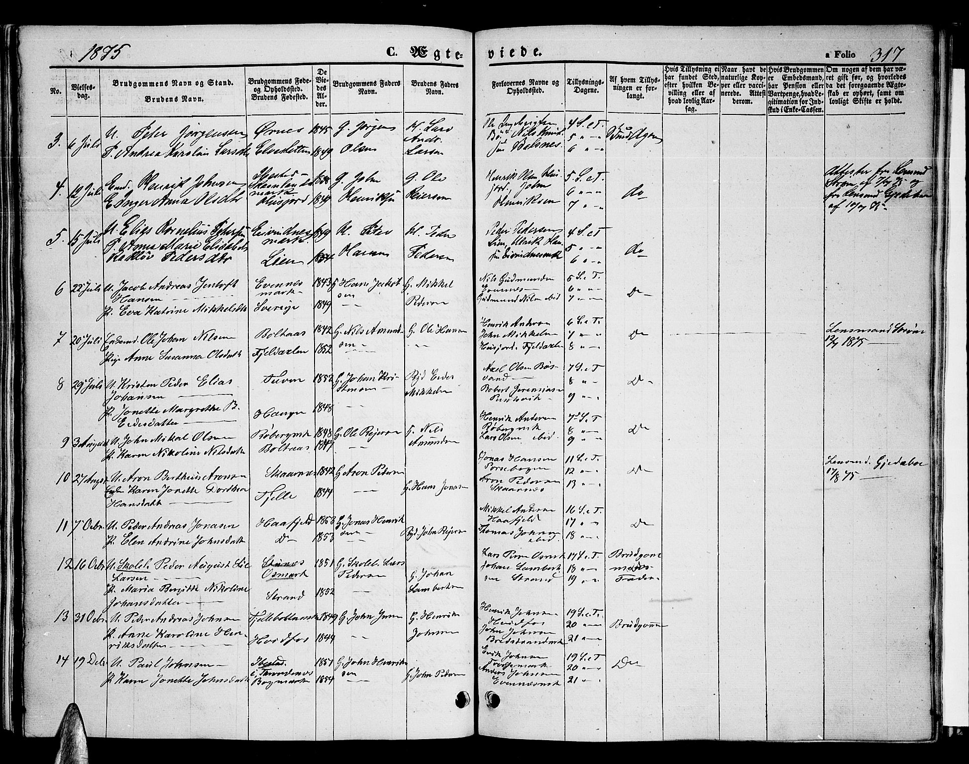 Ministerialprotokoller, klokkerbøker og fødselsregistre - Nordland, AV/SAT-A-1459/863/L0912: Parish register (copy) no. 863C02, 1858-1876, p. 317