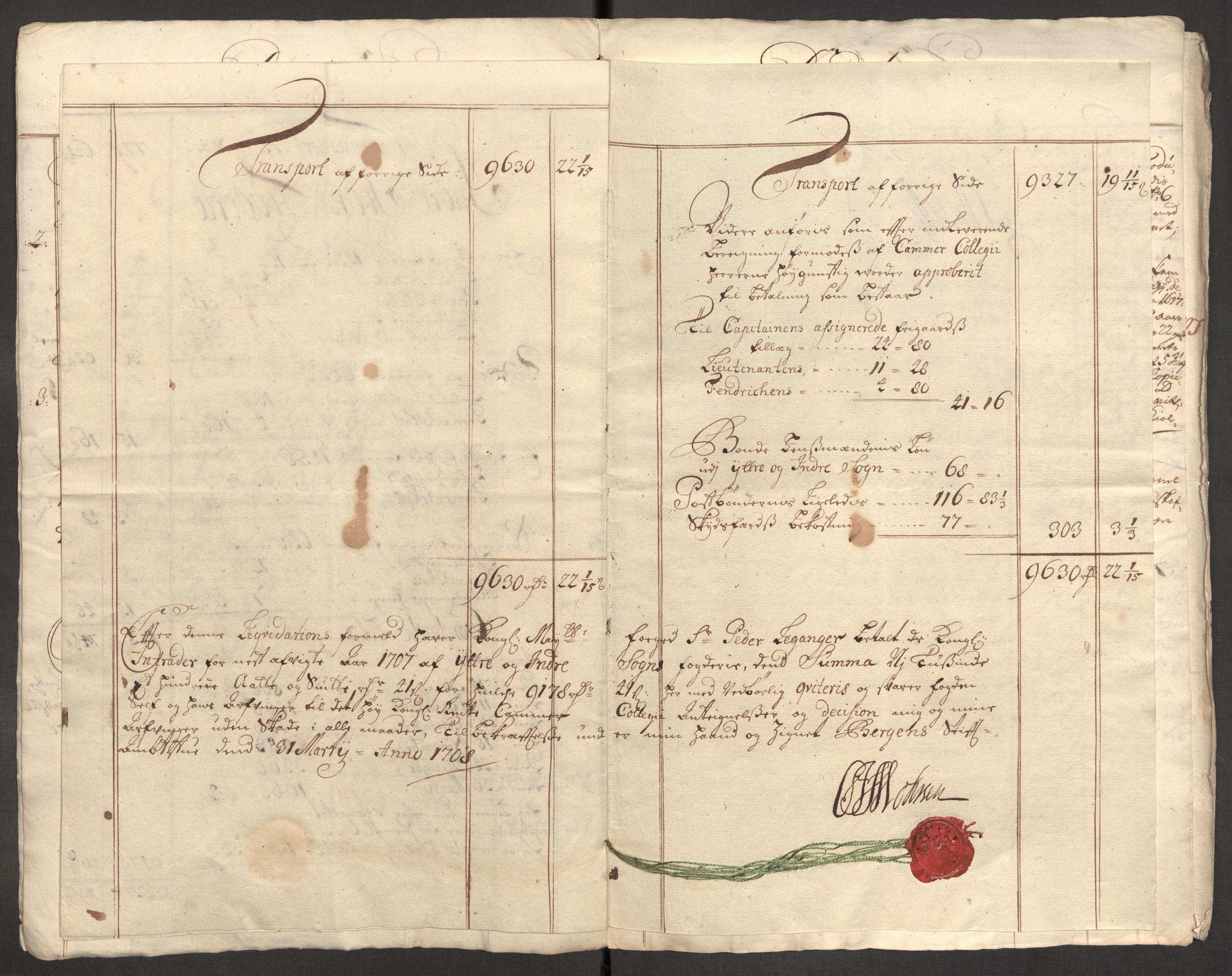 Rentekammeret inntil 1814, Reviderte regnskaper, Fogderegnskap, AV/RA-EA-4092/R52/L3314: Fogderegnskap Sogn, 1705-1707, p. 418