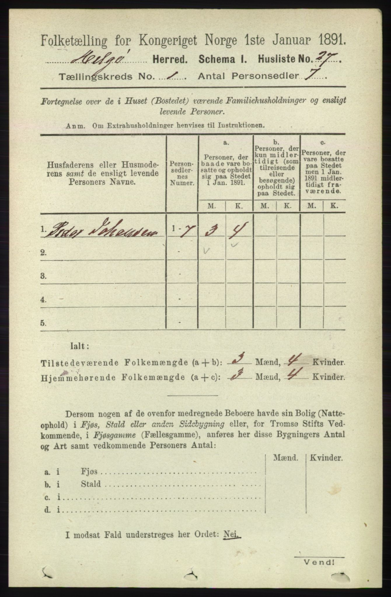 RA, 1891 census for 1935 Helgøy, 1891, p. 40