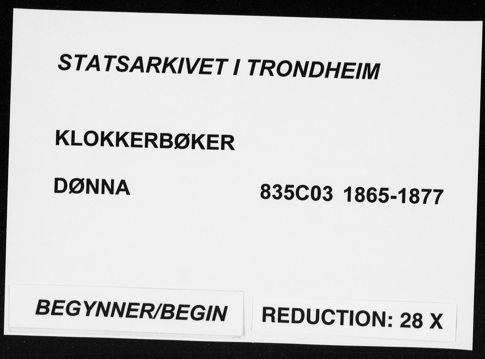 Ministerialprotokoller, klokkerbøker og fødselsregistre - Nordland, SAT/A-1459/835/L0531: Parish register (copy) no. 835C03, 1865-1877