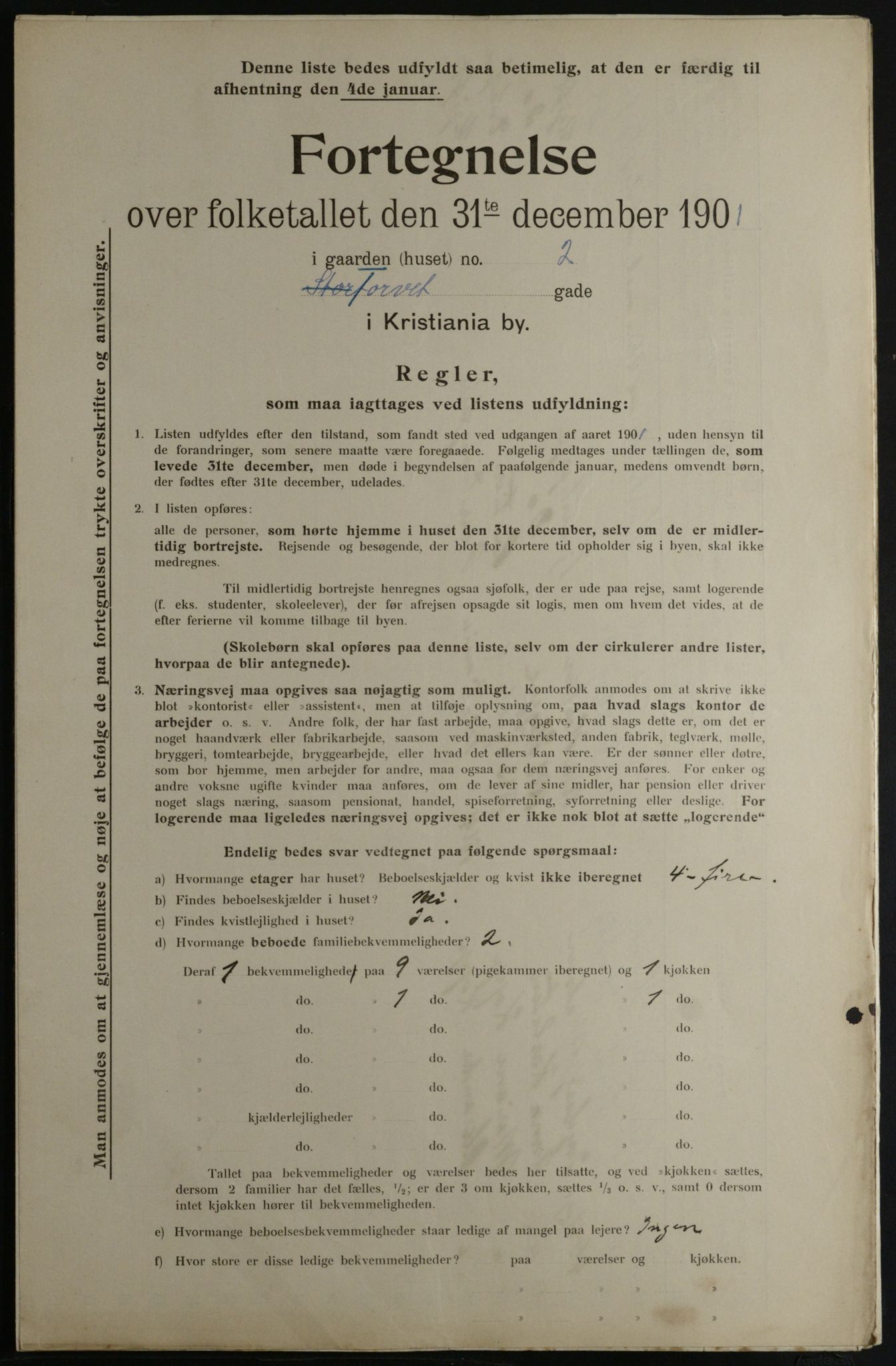 OBA, Municipal Census 1901 for Kristiania, 1901, p. 15939