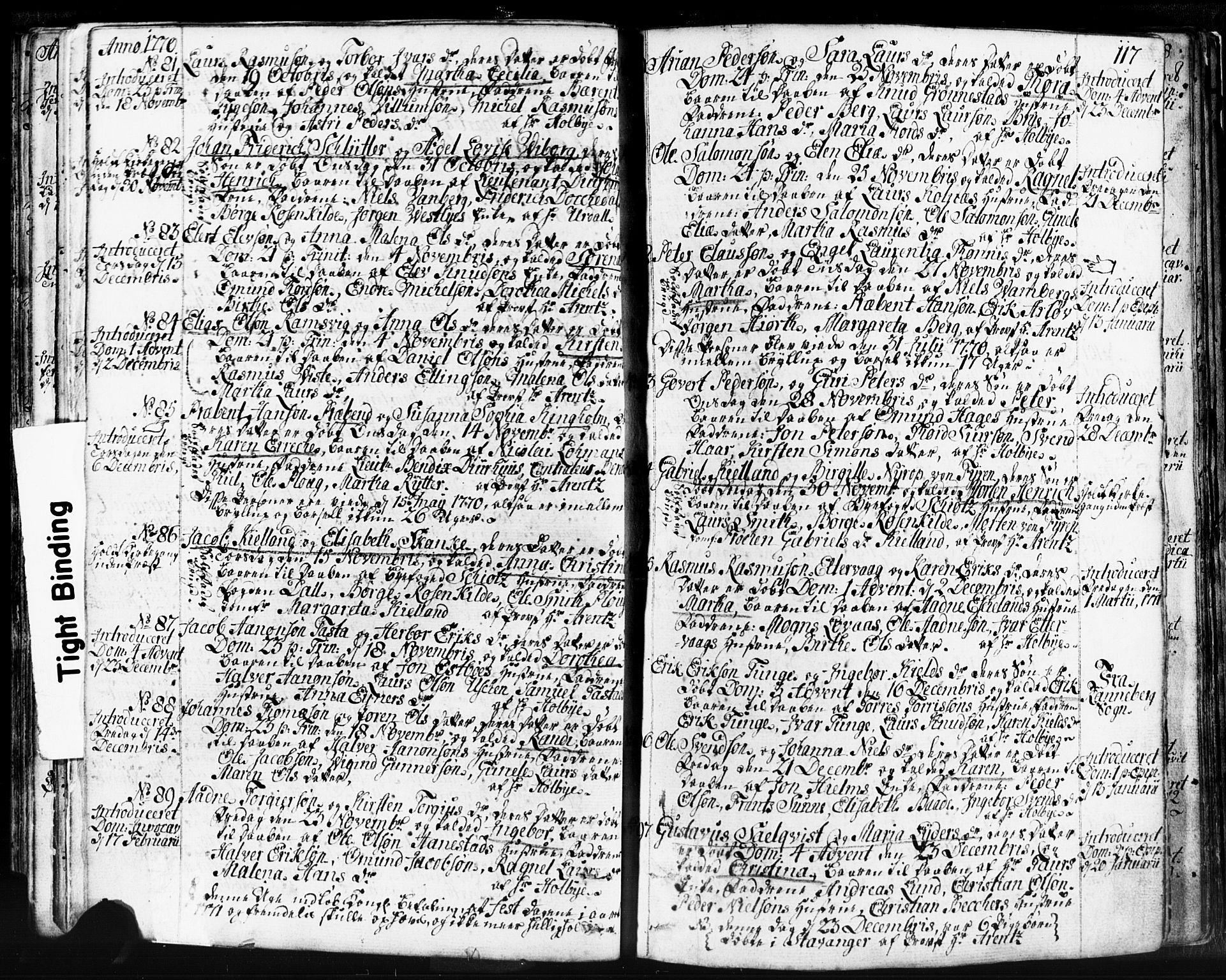 Domkirken sokneprestkontor, SAST/A-101812/001/30/30BB/L0004: Parish register (copy) no. B 4, 1752-1790, p. 117
