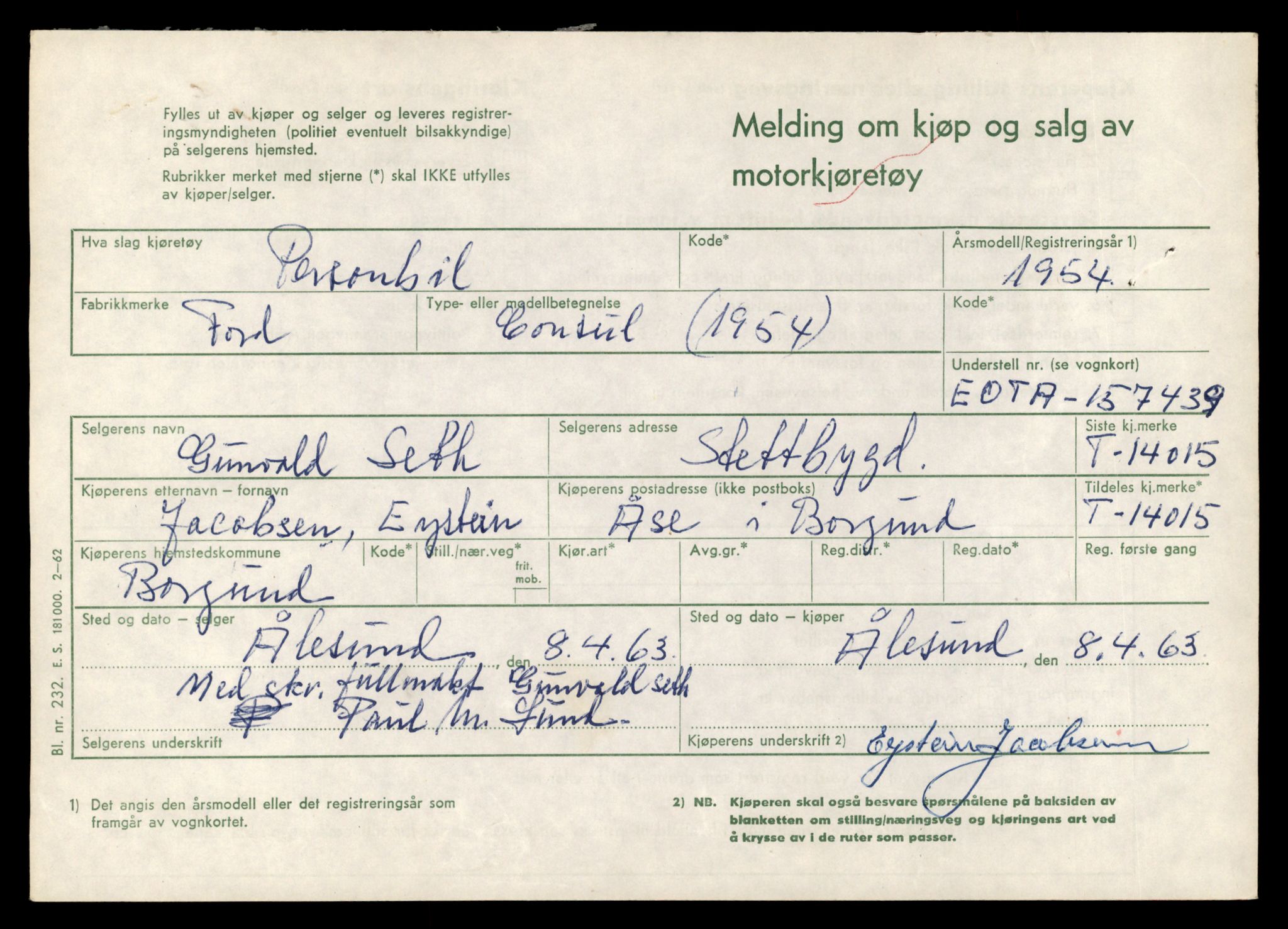 Møre og Romsdal vegkontor - Ålesund trafikkstasjon, AV/SAT-A-4099/F/Fe/L0042: Registreringskort for kjøretøy T 13906 - T 14079, 1927-1998, p. 1589