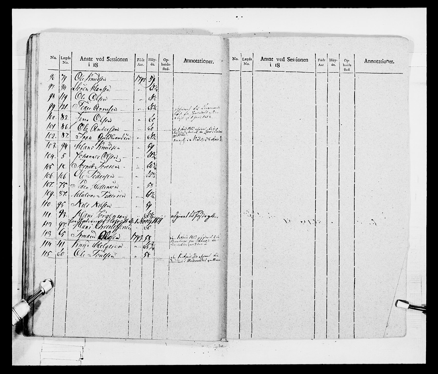 Generalitets- og kommissariatskollegiet, Det kongelige norske kommissariatskollegium, AV/RA-EA-5420/E/Eh/L0047: 2. Akershusiske nasjonale infanteriregiment, 1791-1810, p. 624