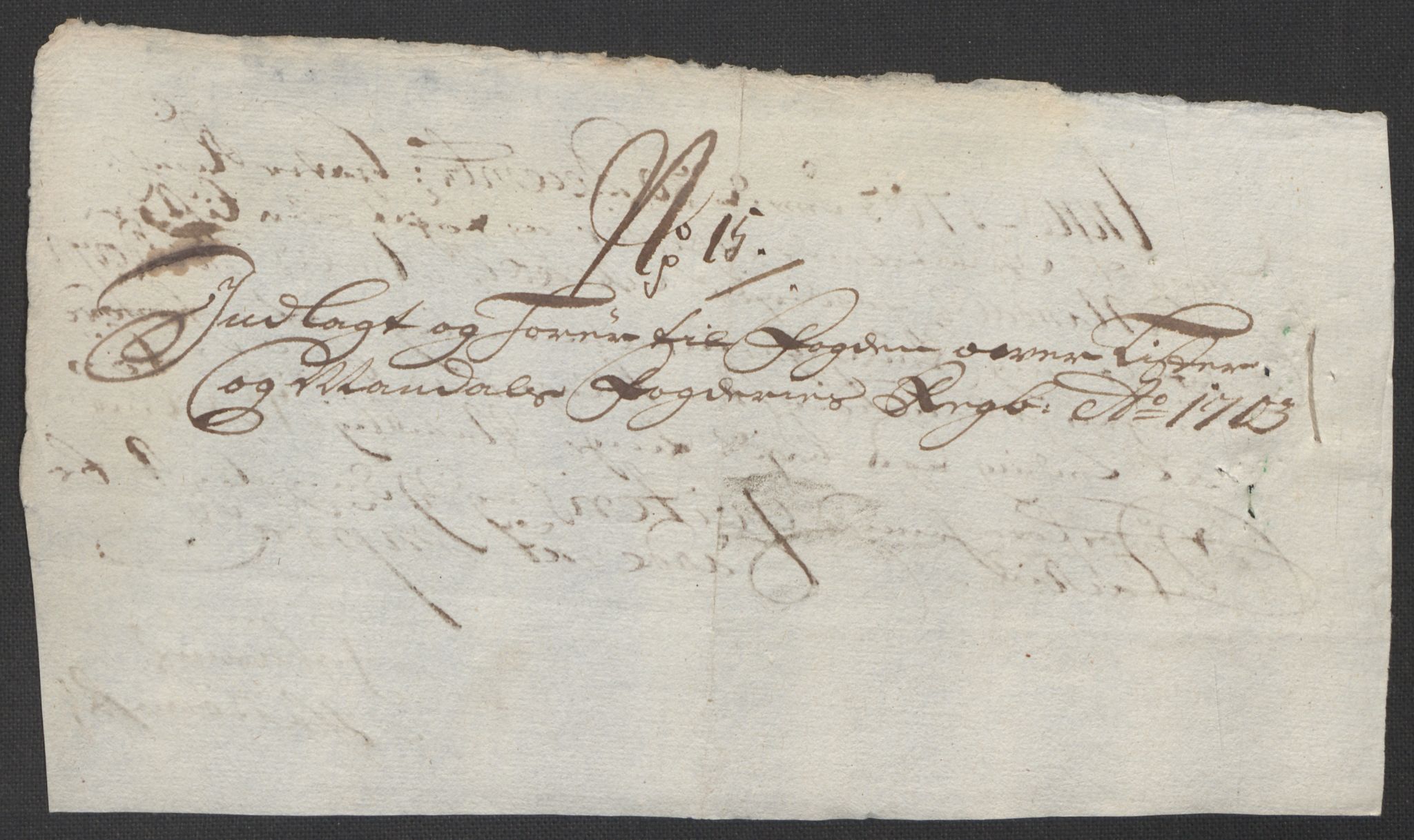 Rentekammeret inntil 1814, Reviderte regnskaper, Fogderegnskap, AV/RA-EA-4092/R43/L2550: Fogderegnskap Lista og Mandal, 1703-1704, p. 96