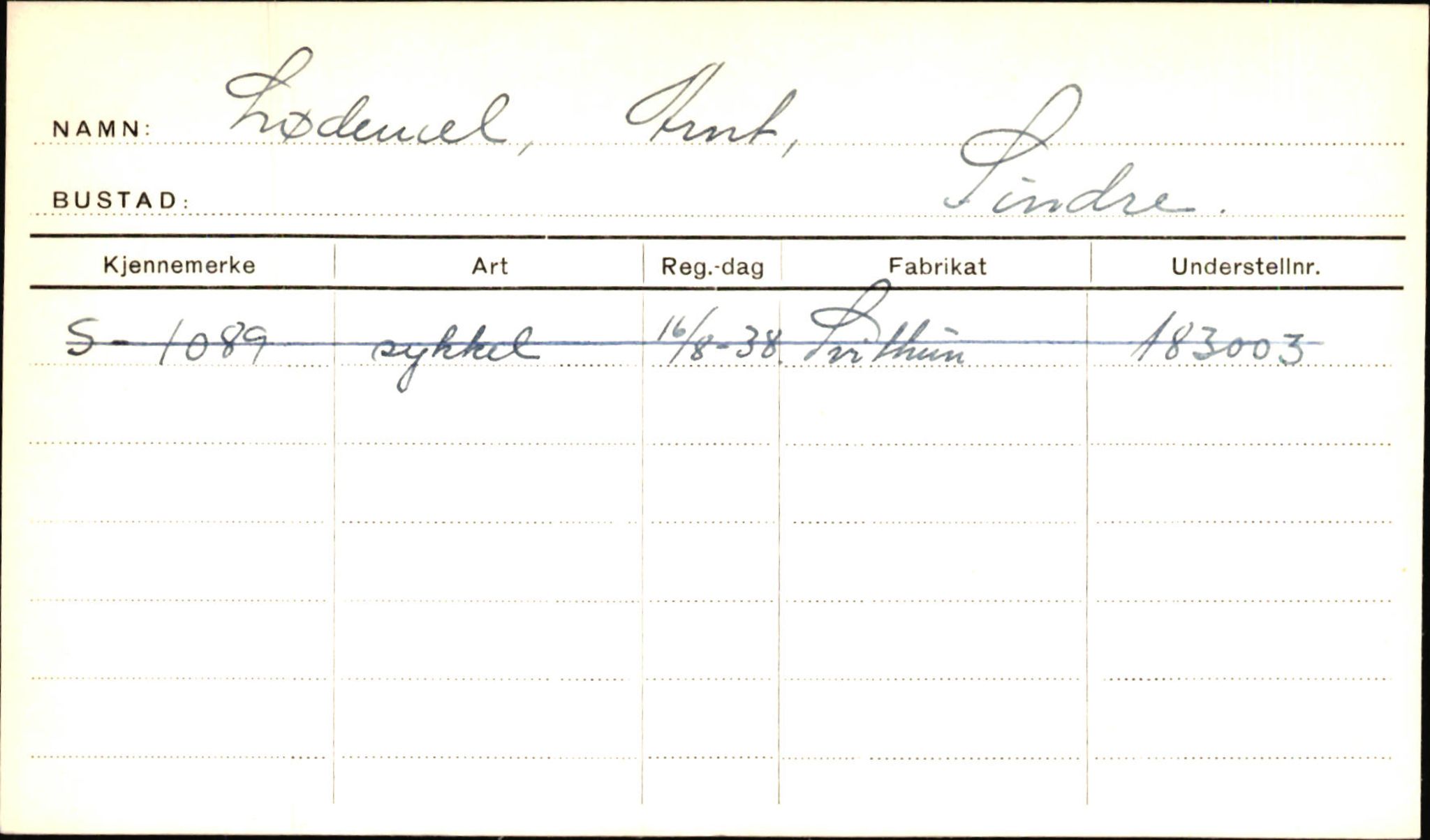 Statens vegvesen, Sogn og Fjordane vegkontor, SAB/A-5301/4/F/L0001B: Eigarregister Fjordane til 1.6.1961, 1930-1961, p. 692