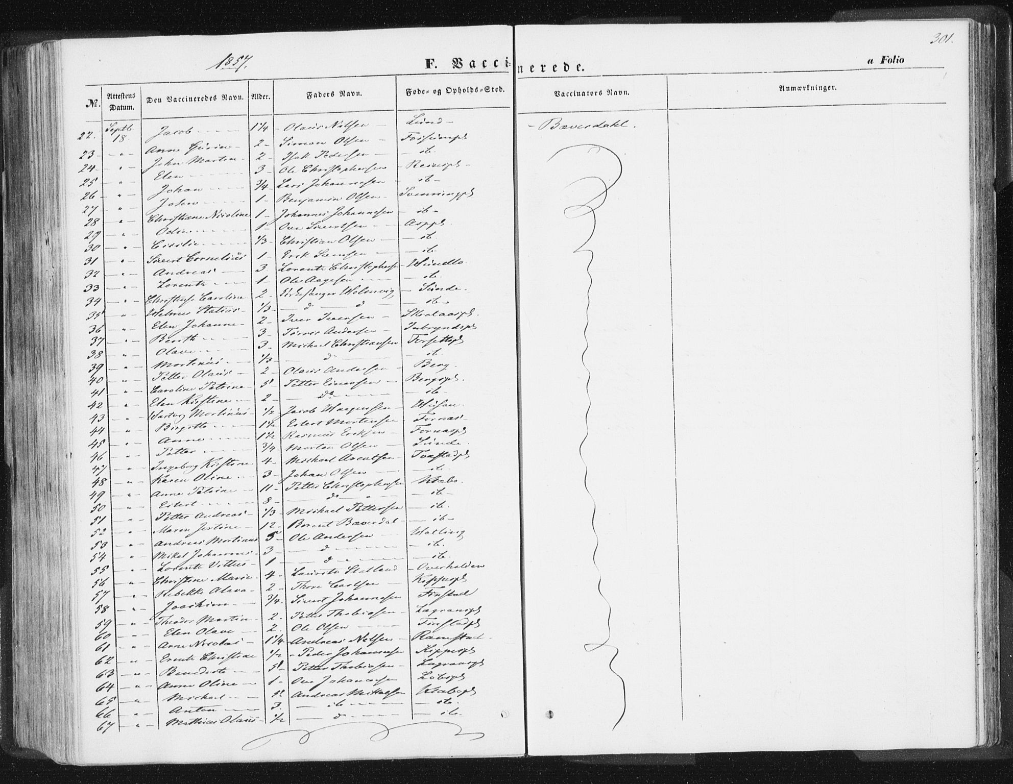 Ministerialprotokoller, klokkerbøker og fødselsregistre - Nord-Trøndelag, SAT/A-1458/746/L0446: Parish register (official) no. 746A05, 1846-1859, p. 301