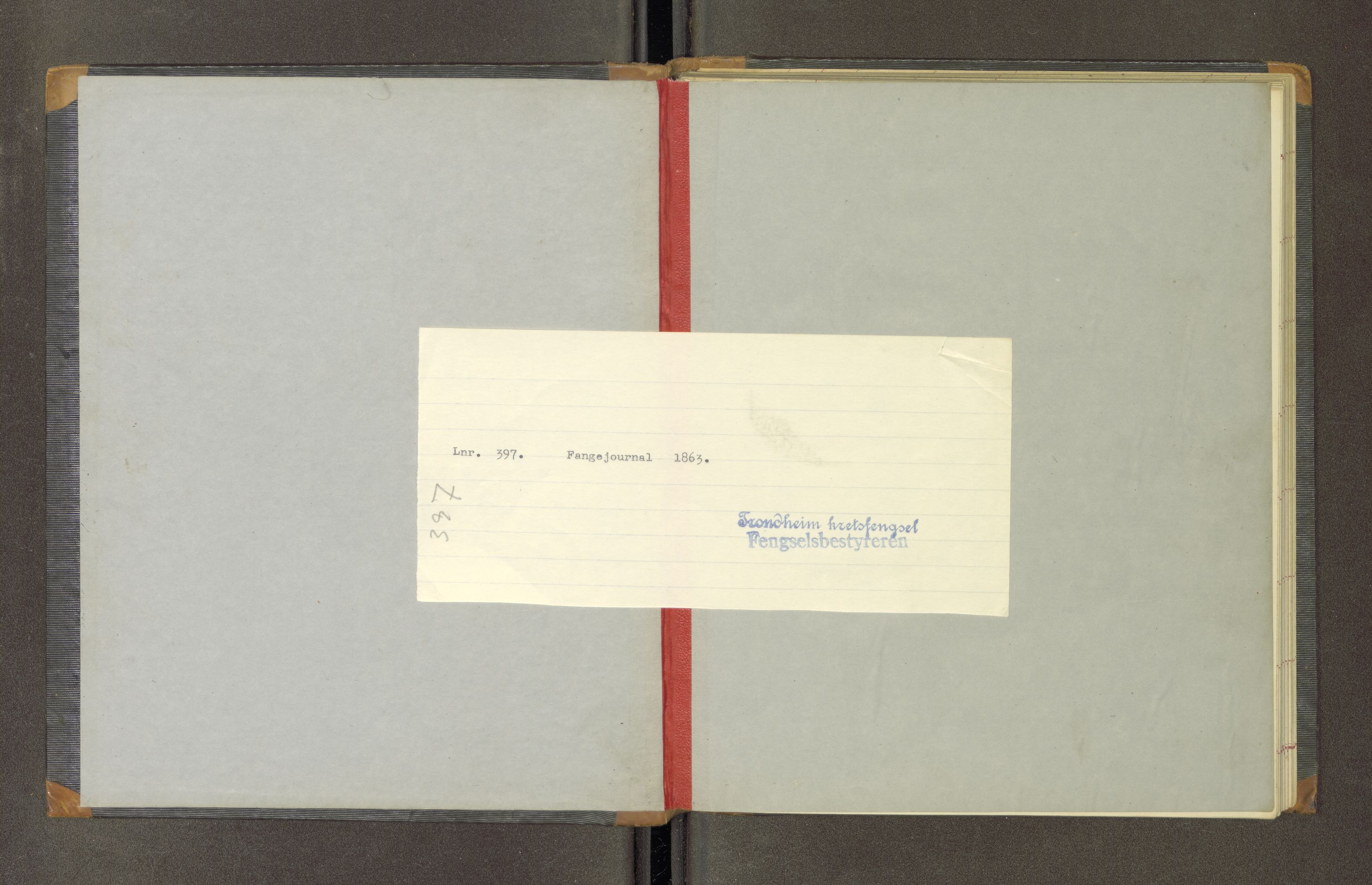 Trondheim tukthus, AV/SAT-A-4619/05/65/L0019: 65.19 Fangeprotokoll, 1863