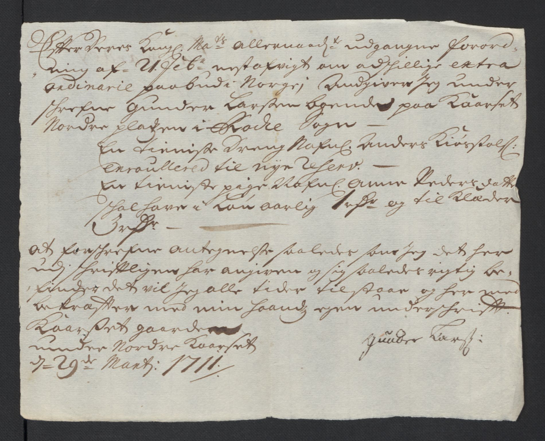 Rentekammeret inntil 1814, Reviderte regnskaper, Fogderegnskap, AV/RA-EA-4092/R01/L0020: Fogderegnskap Idd og Marker, 1711, p. 556